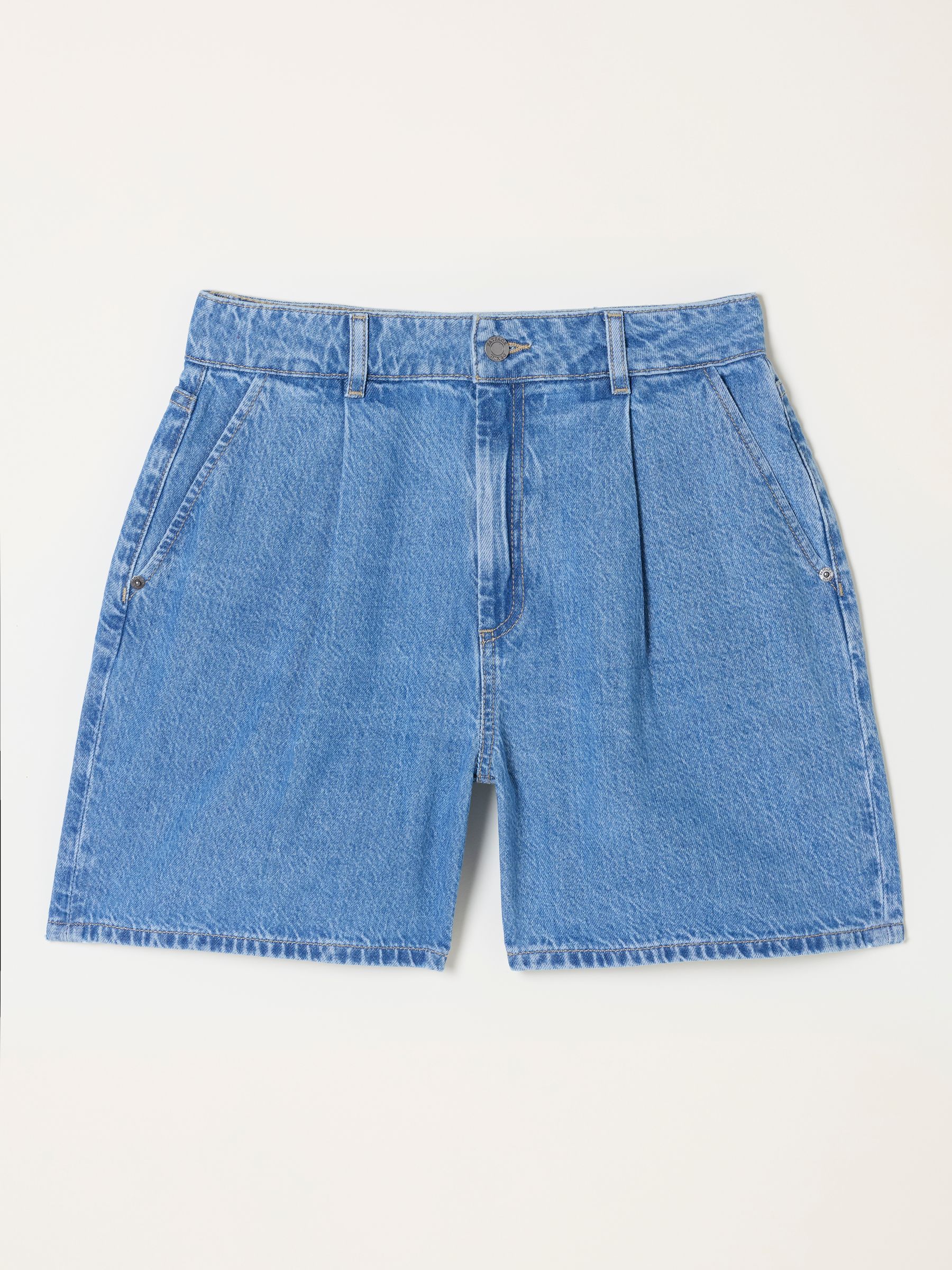 Mia Light Wash Denim Shorts - Image 5 of 5