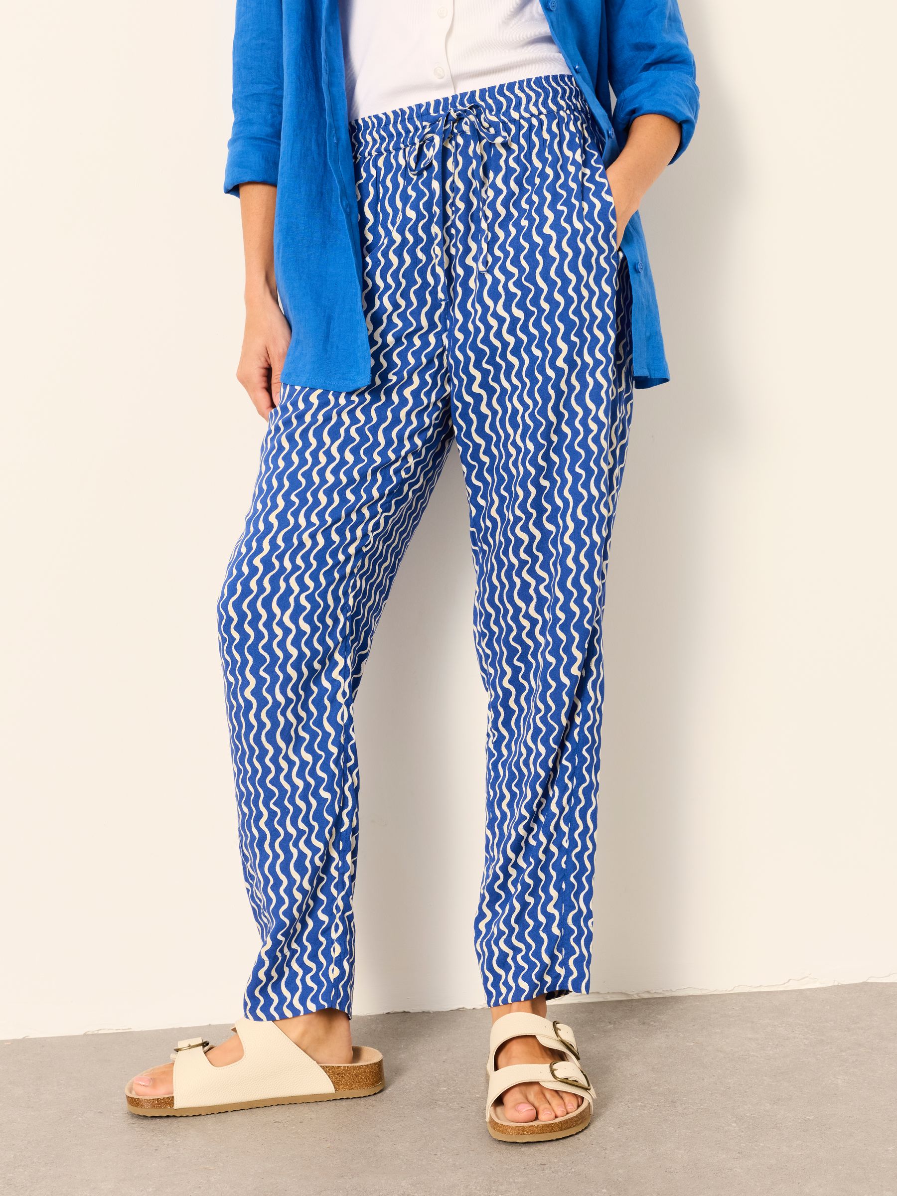 Blue Wave Tapered Trousers - Image 1 of 6 Blue Wave Tapered Trousers - Image 1 of 6