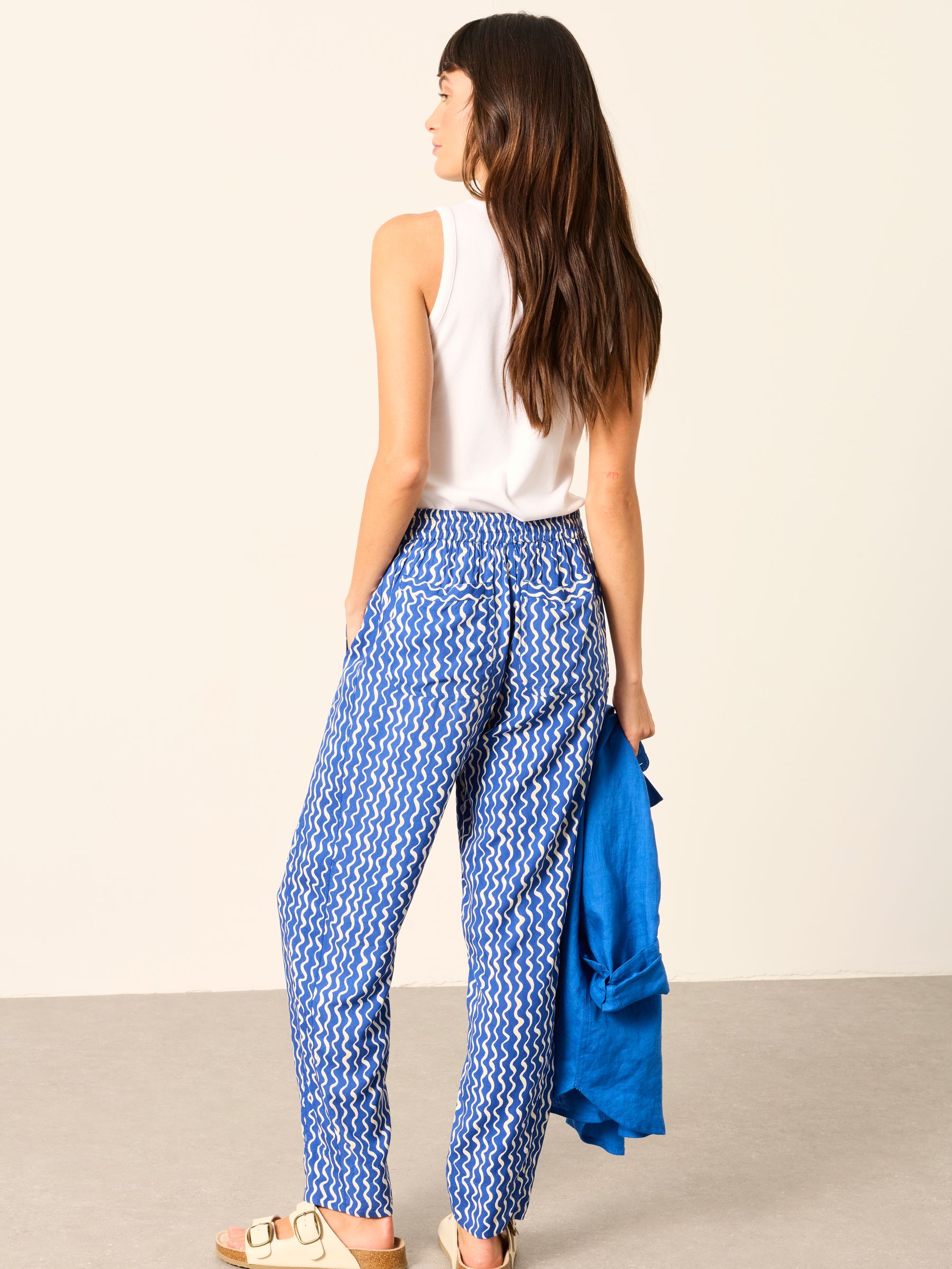 Blue Wave Tapered Trousers - Image 2 of 6