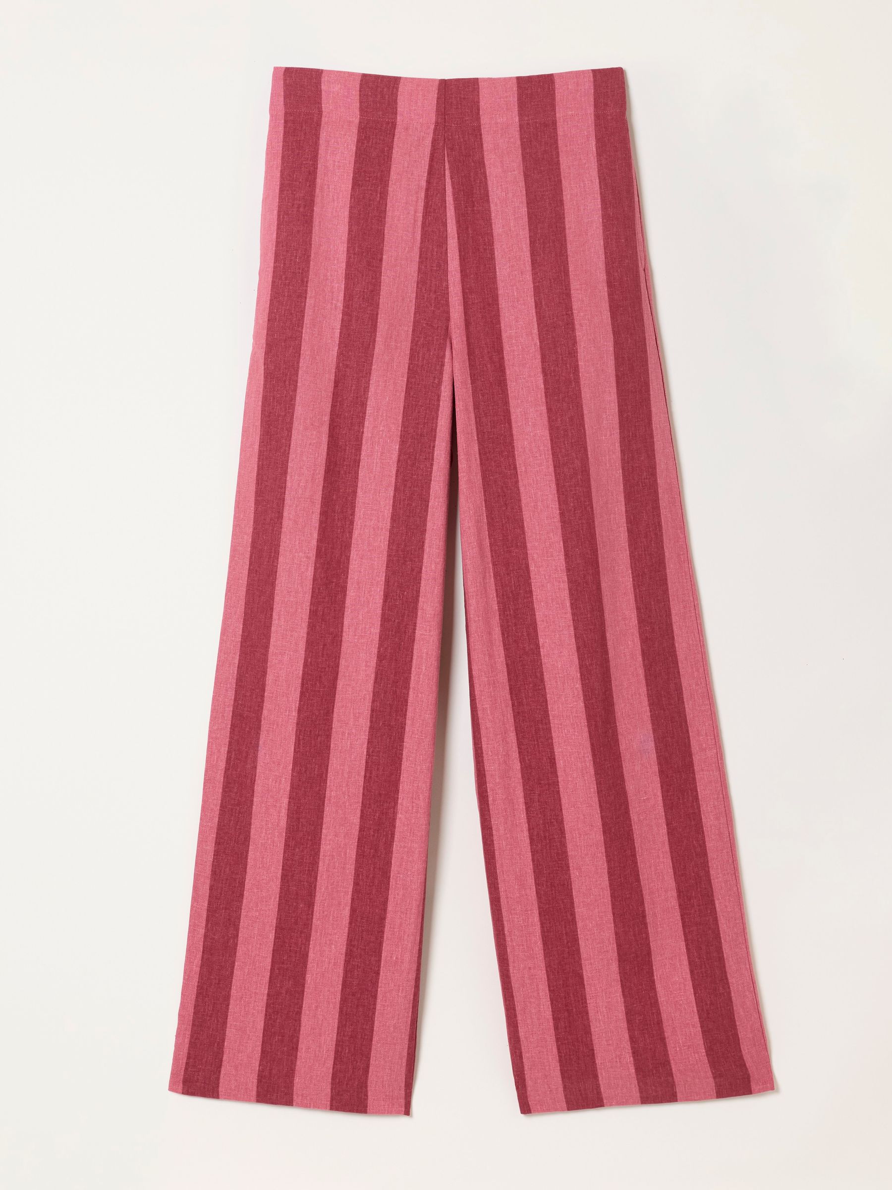 Bea Pink Wide Stripe Wide Leg Trousers - Image 6 of 6