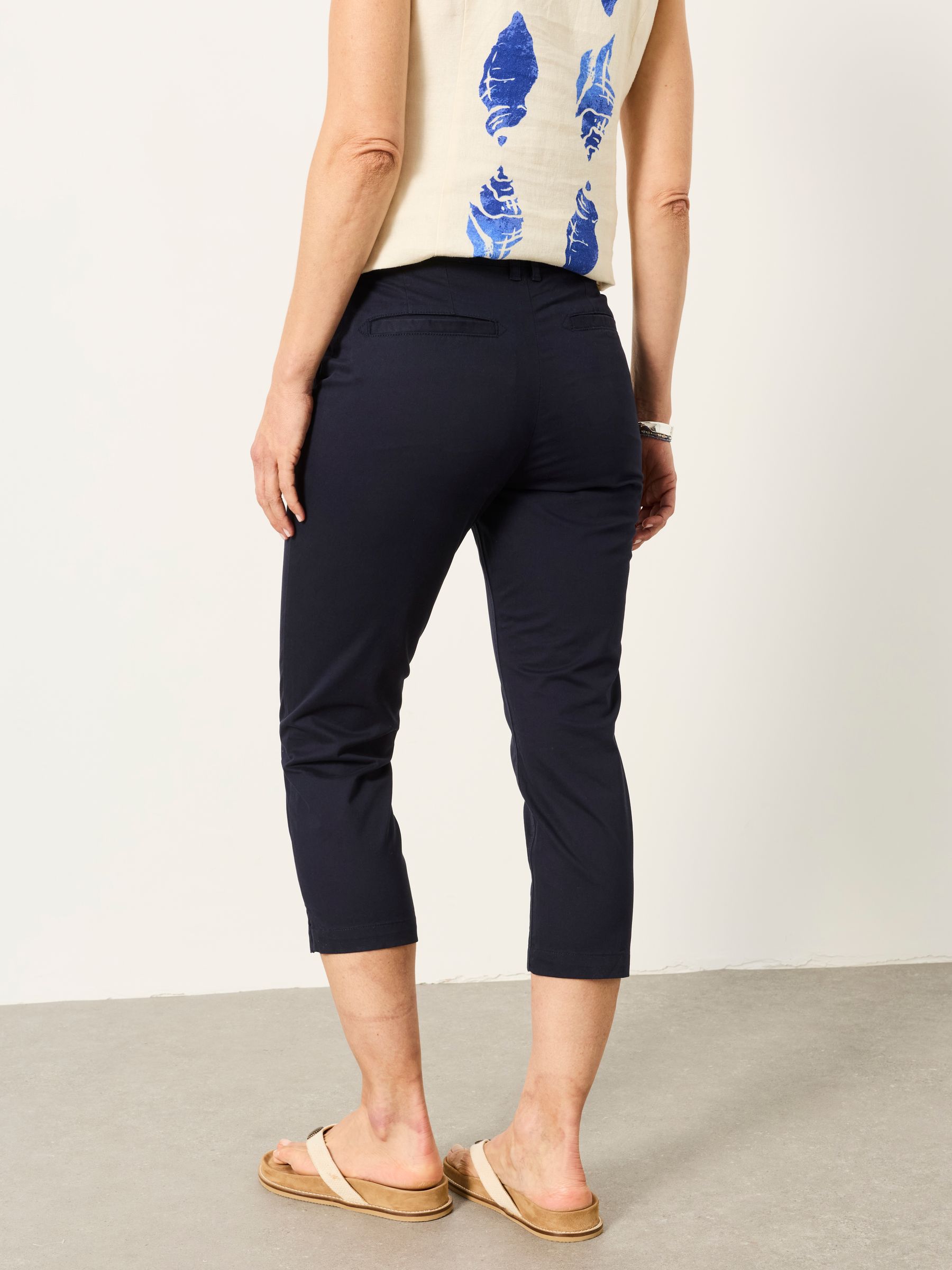 Farnham Navy Crop Chino - Image 4 of 7