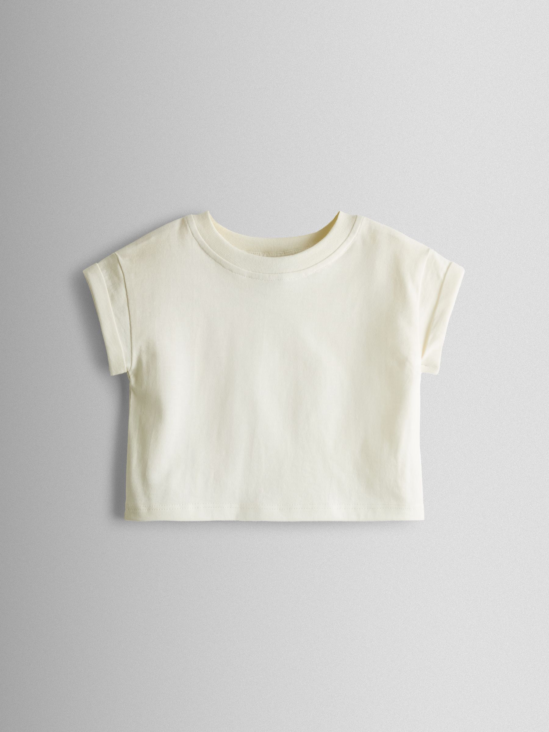 Tan Brown Stripe 2-Piece Twill Dungaree Set & T-Shirt - Image 4 of 6