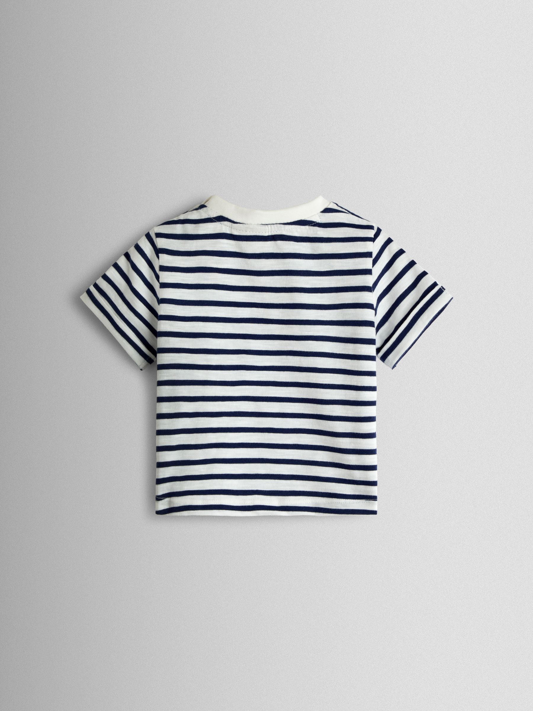 Green 2-Piece Cheesecloth Dungarees & T-Shirt Set - Image 5 of 6