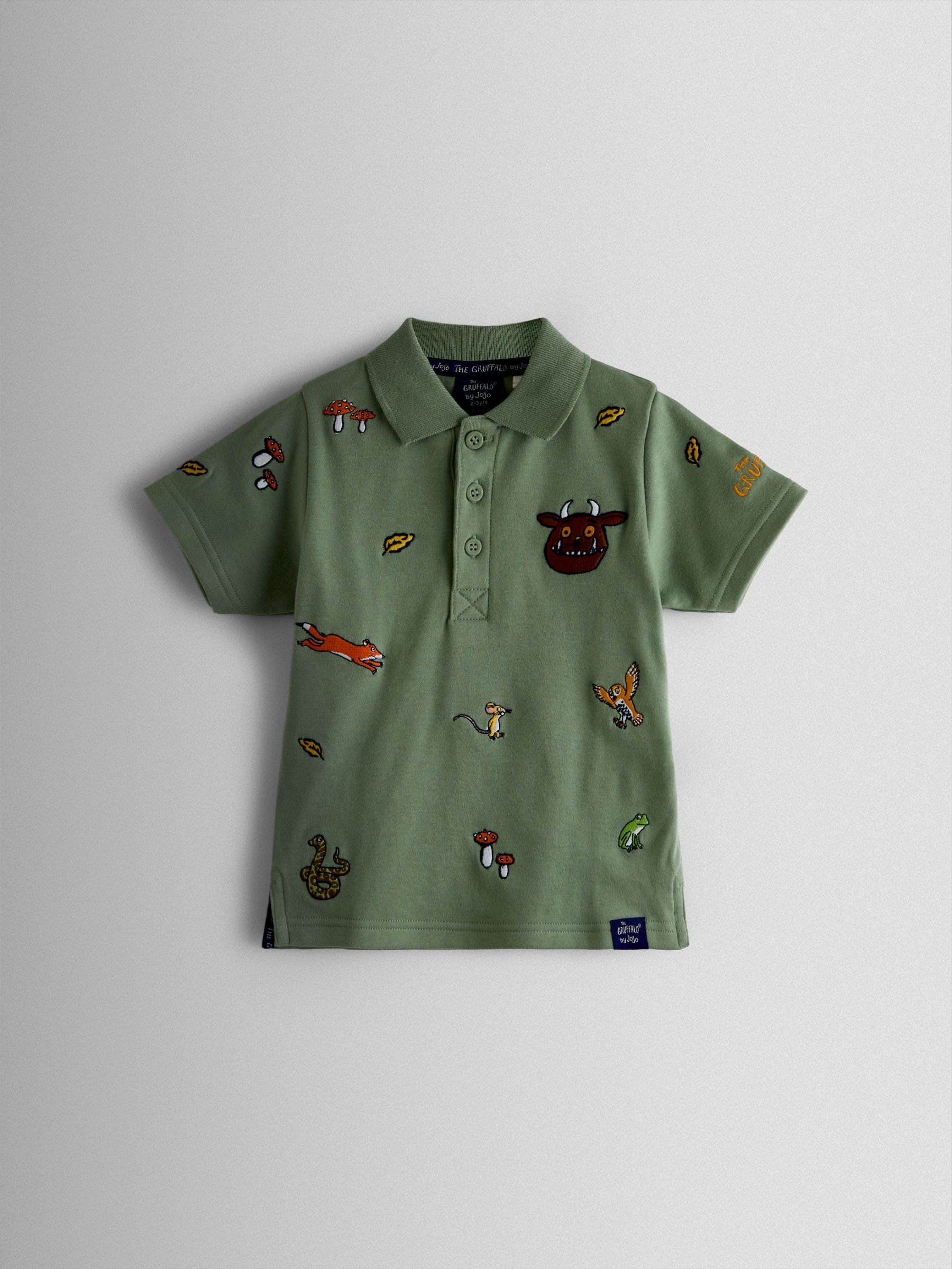 Green The Gruffalo Embroidered Polo Shirt - Image 1 of 3 Green The Gruffalo Embroidered Polo Shirt - Image 1 of 3