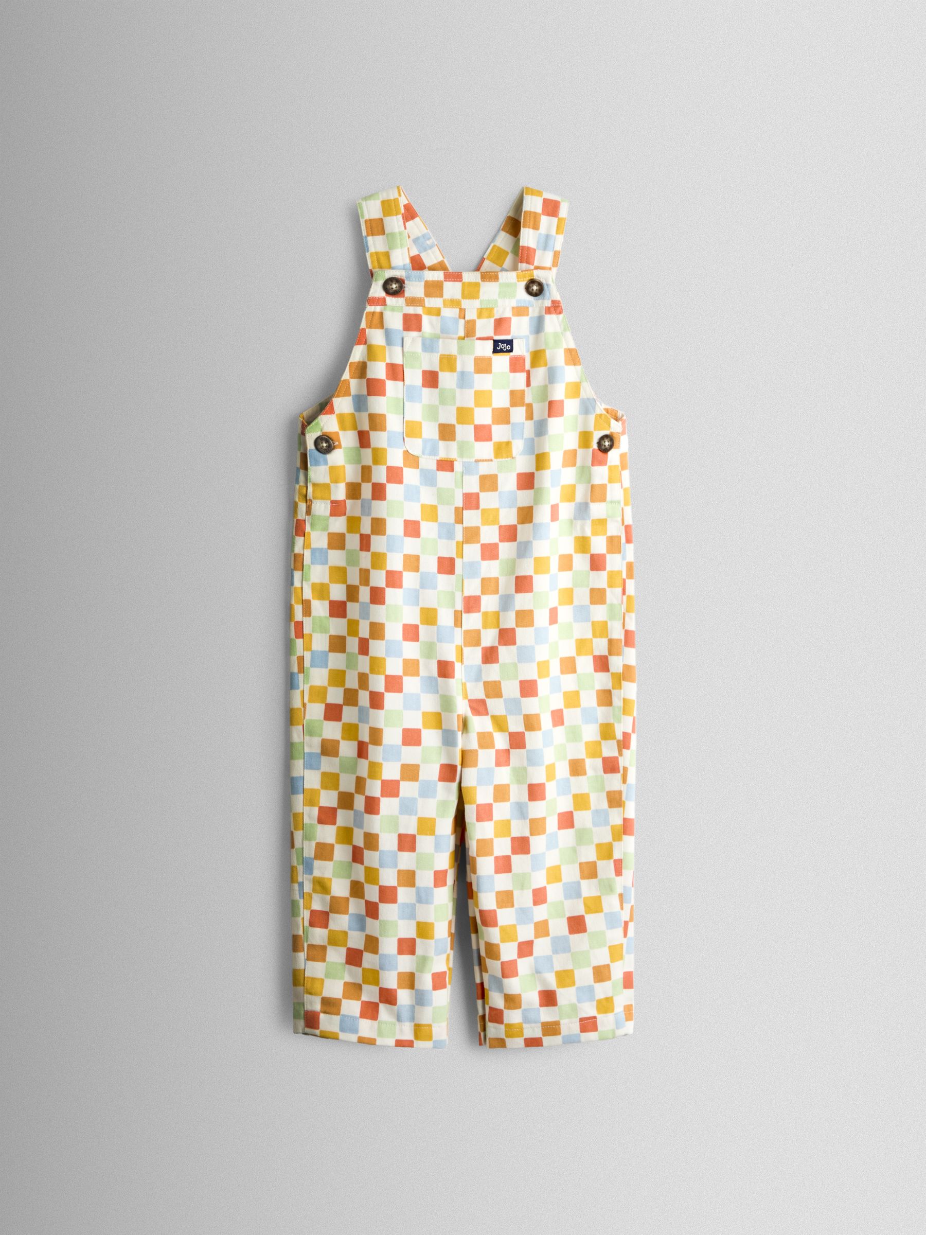 Red 2-Piece Twill Dungaree Set & T-Shirt - Image 2 of 6