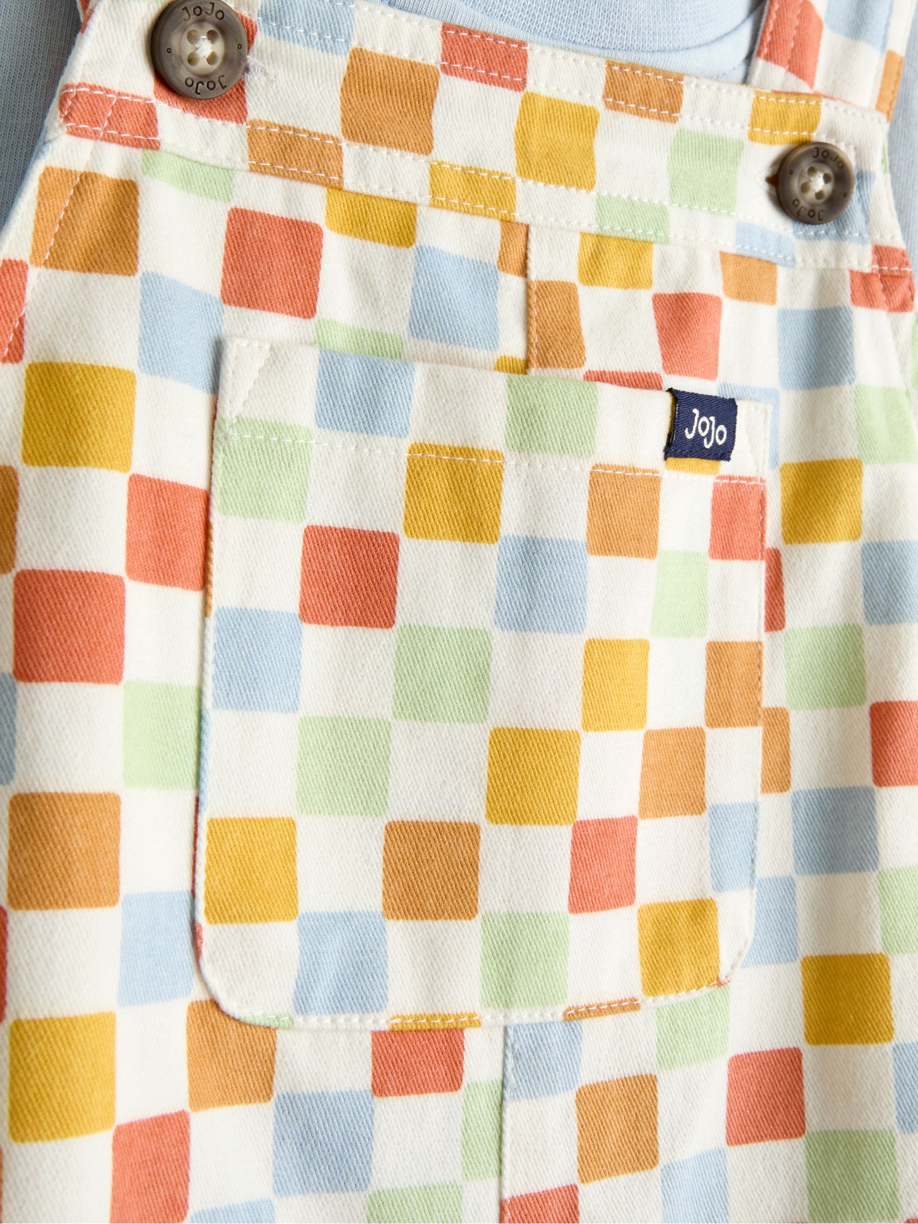 Red 2-Piece Twill Dungaree Set & T-Shirt - Image 7 of 7