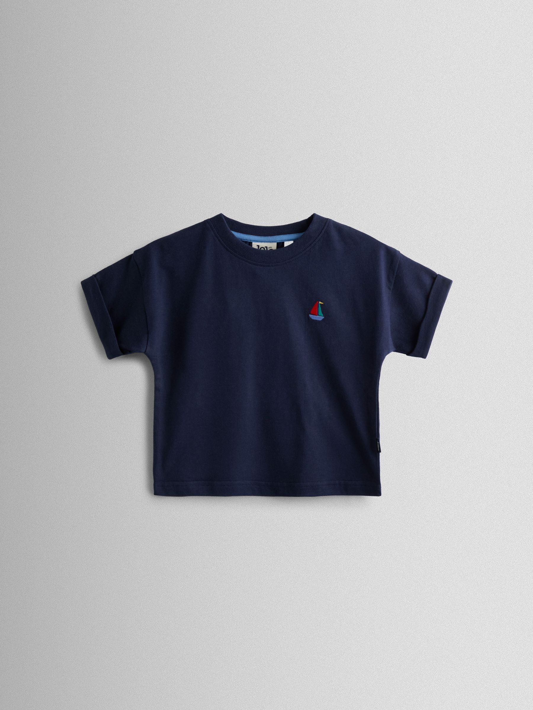 Navy Boat 2-Piece T-Shirt & Stripe Trouser Set - Image 2 of 7