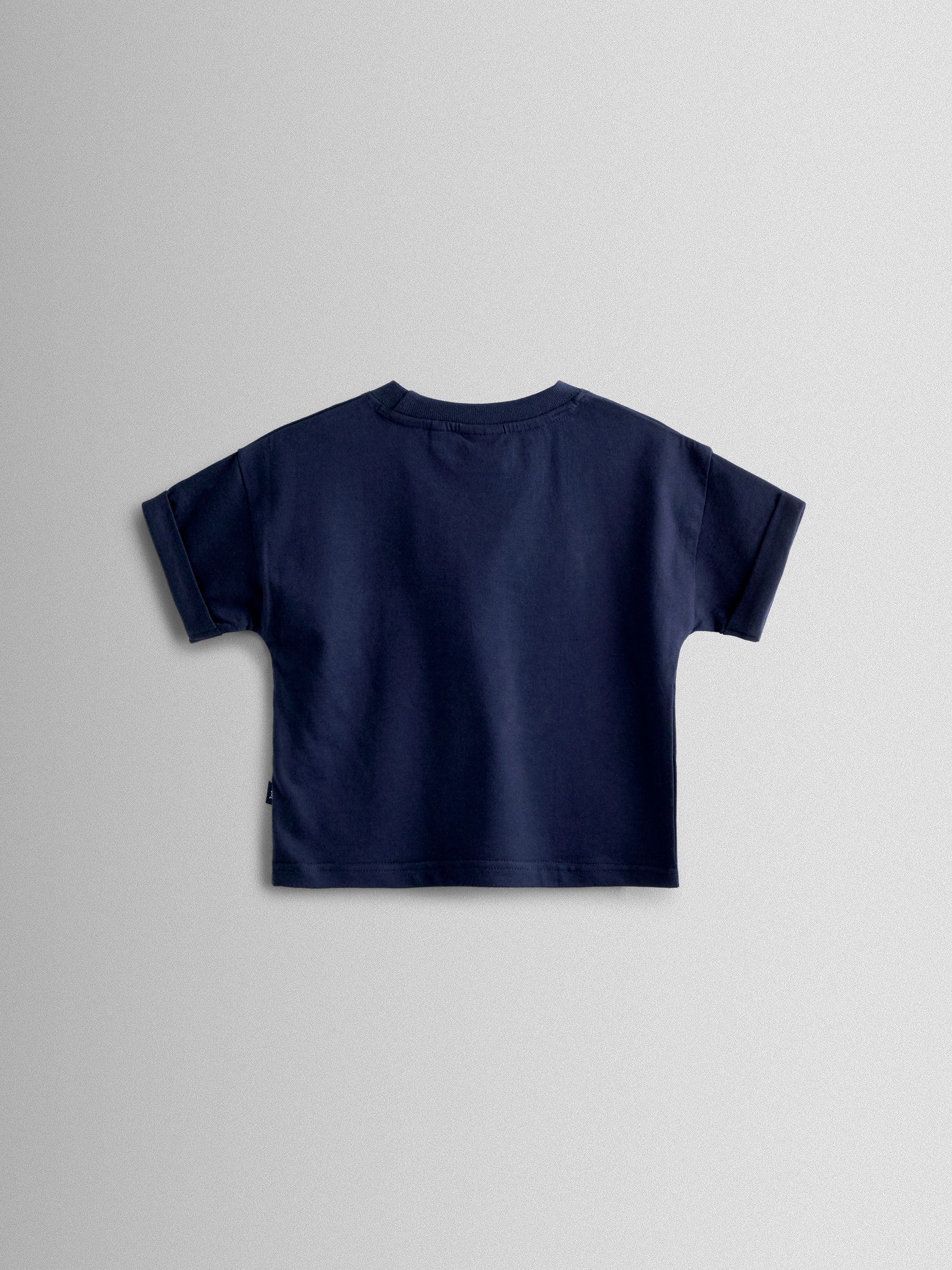 Navy Boat 2-Piece T-Shirt & Stripe Trouser Set - Image 3 of 7