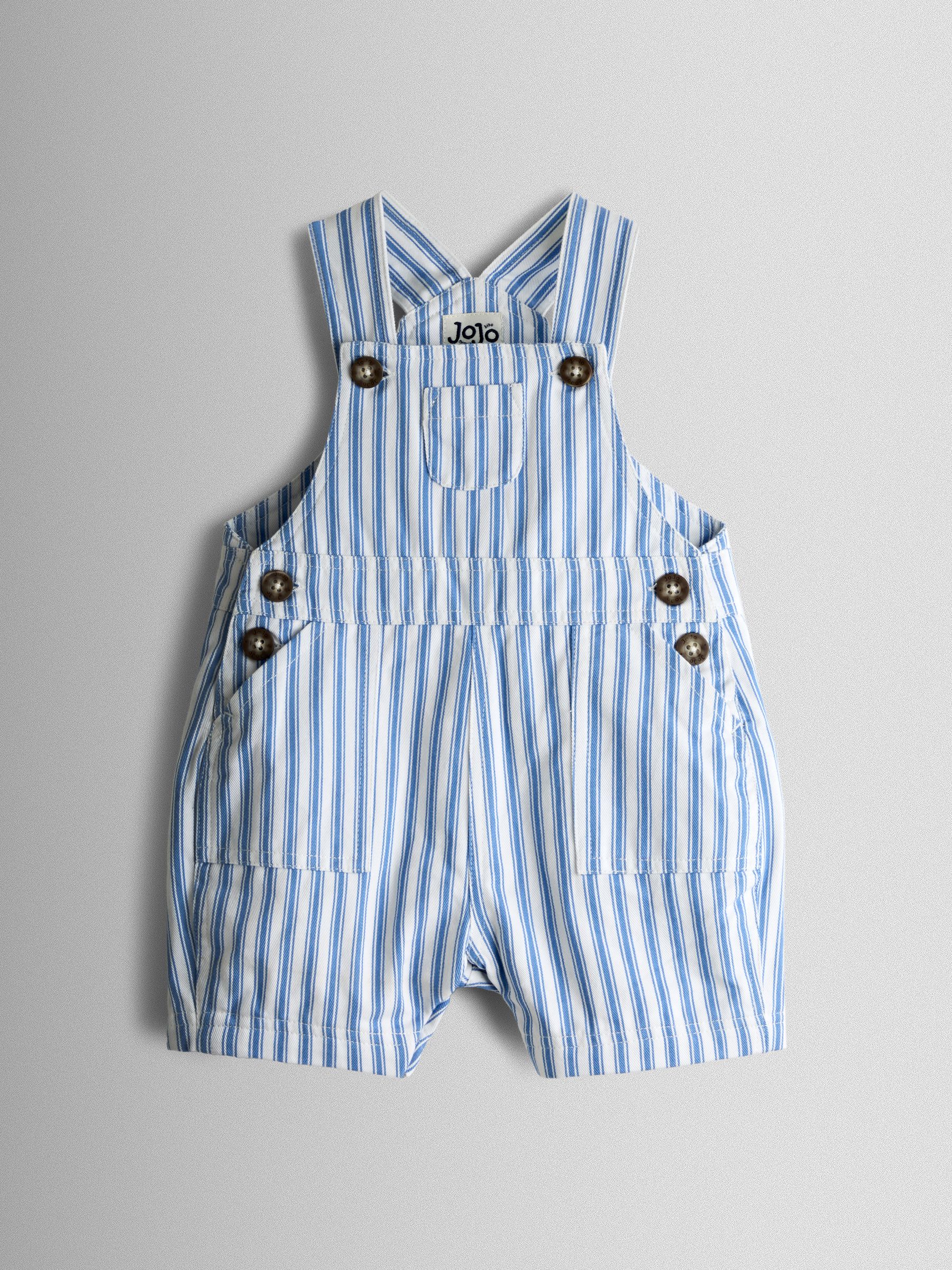 Blue 2-Piece Twill Dungaree Set & T-Shirt - Image 2 of 6