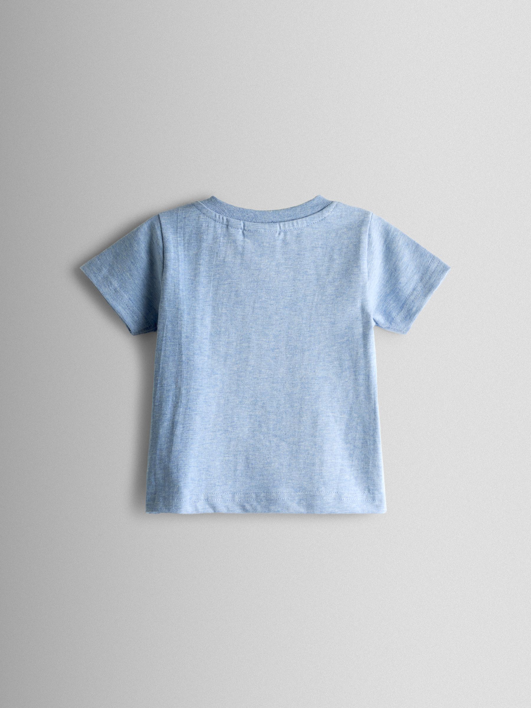 Blue Boat 2-Piece Appliqué Dungarees & T-Shirt Set - Image 3 of 6