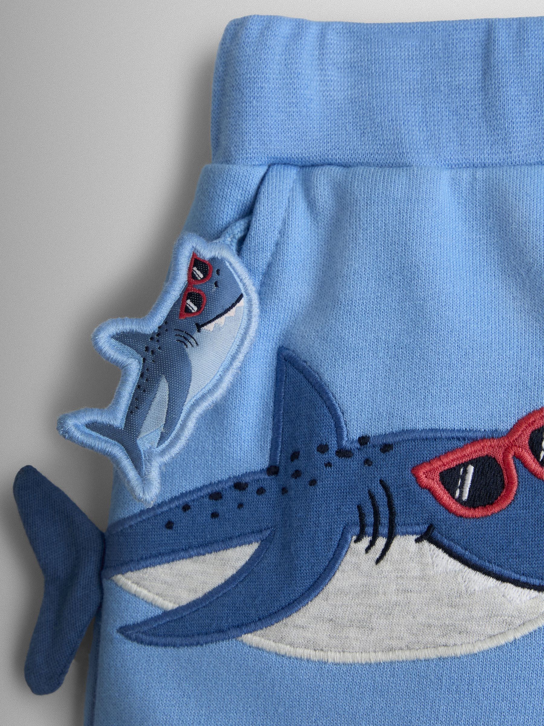 Light Blue Shark 2-Piece T-Shirt & Shorts Set - Image 7 of 7 Light Blue Shark 2-Piece T-Shirt & Shorts Set - Image 7 of 7
