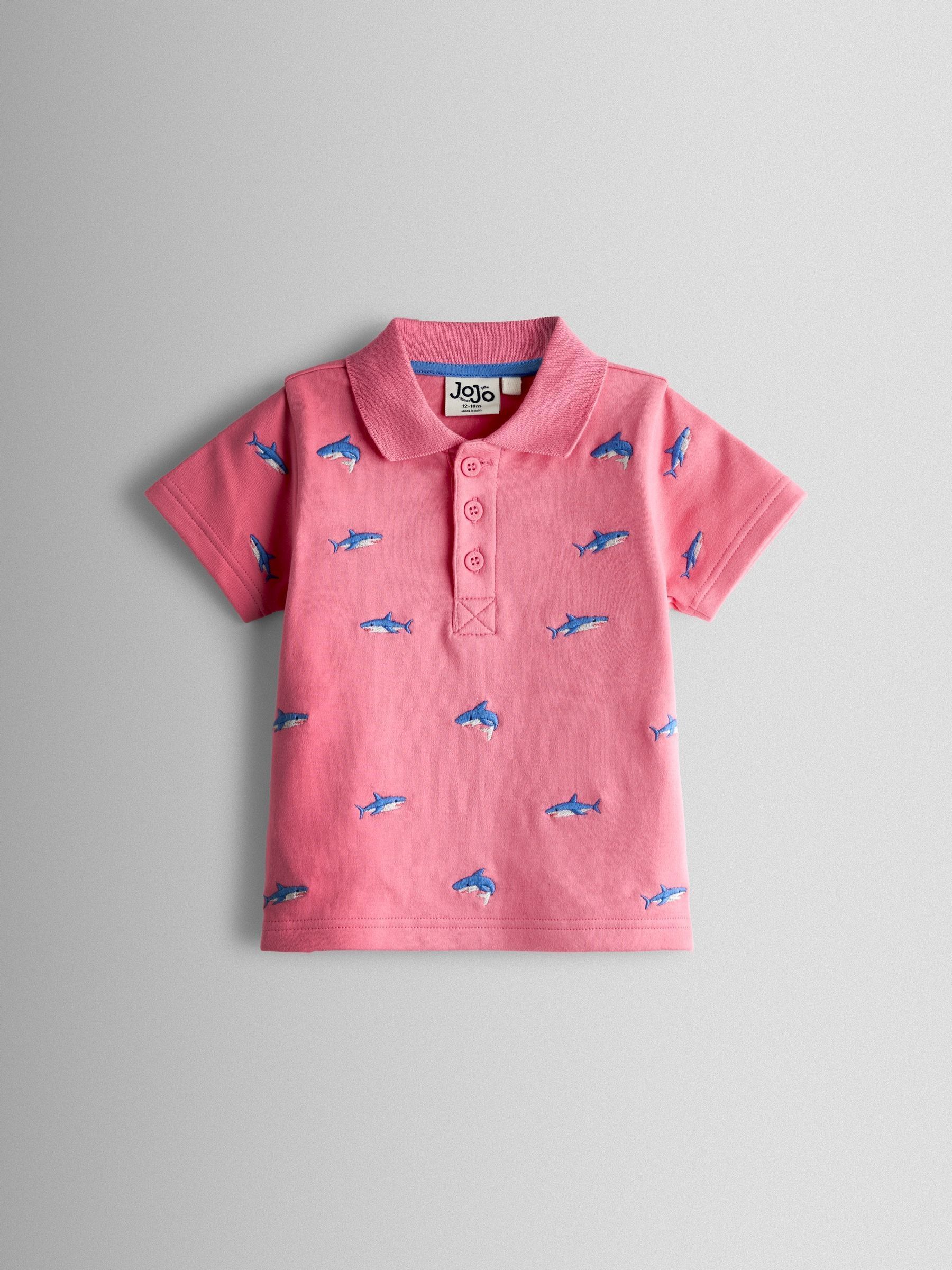 Pink Embroidered Polo Shirt - Image 1 of 3
