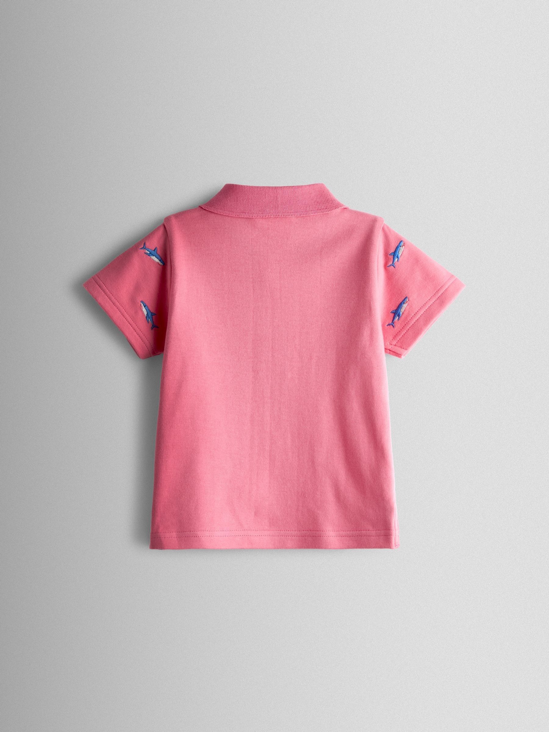Pink Embroidered Polo Shirt - Image 2 of 3