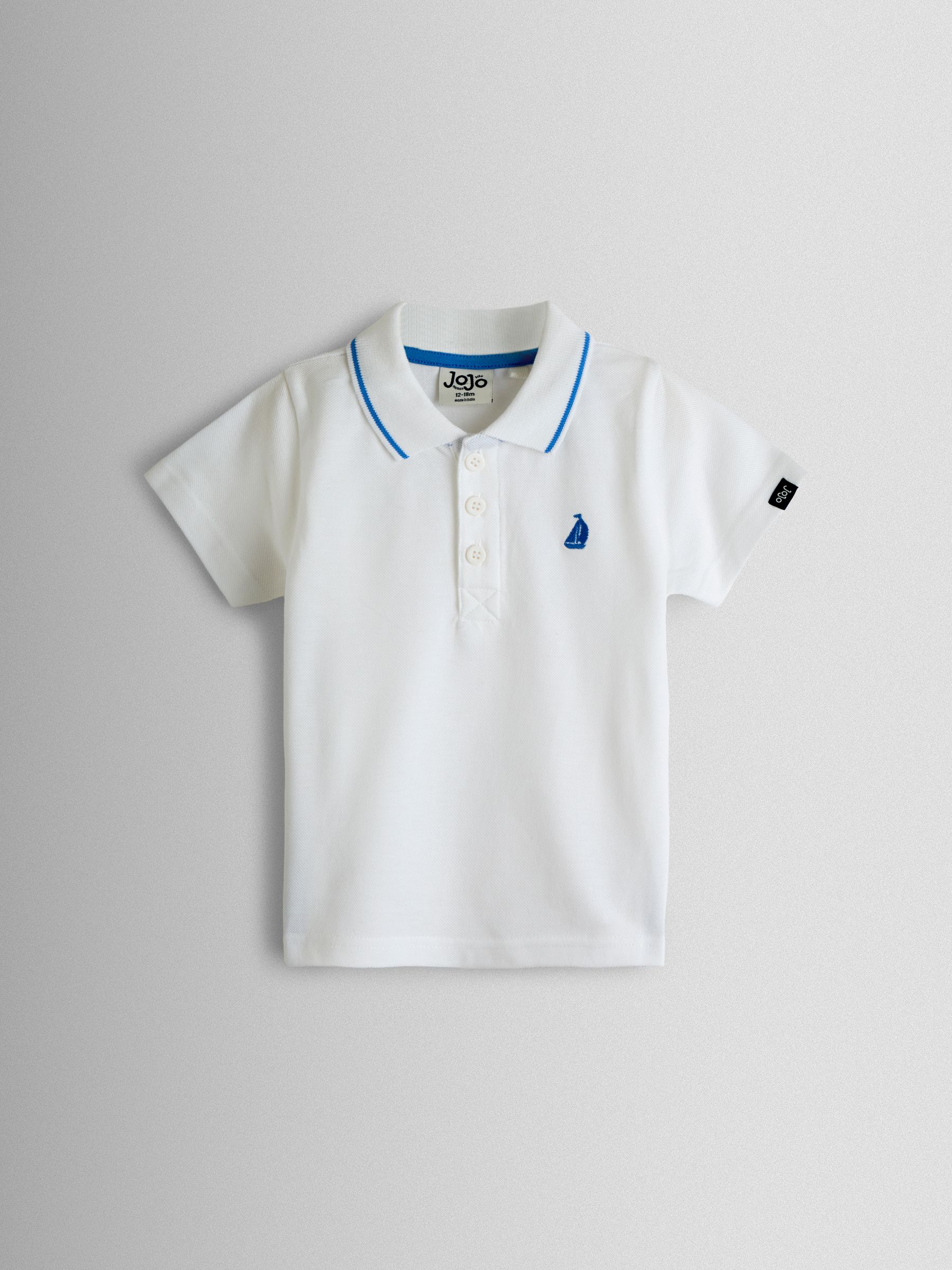 White Plain Polo Shirt - Image 2 of 4