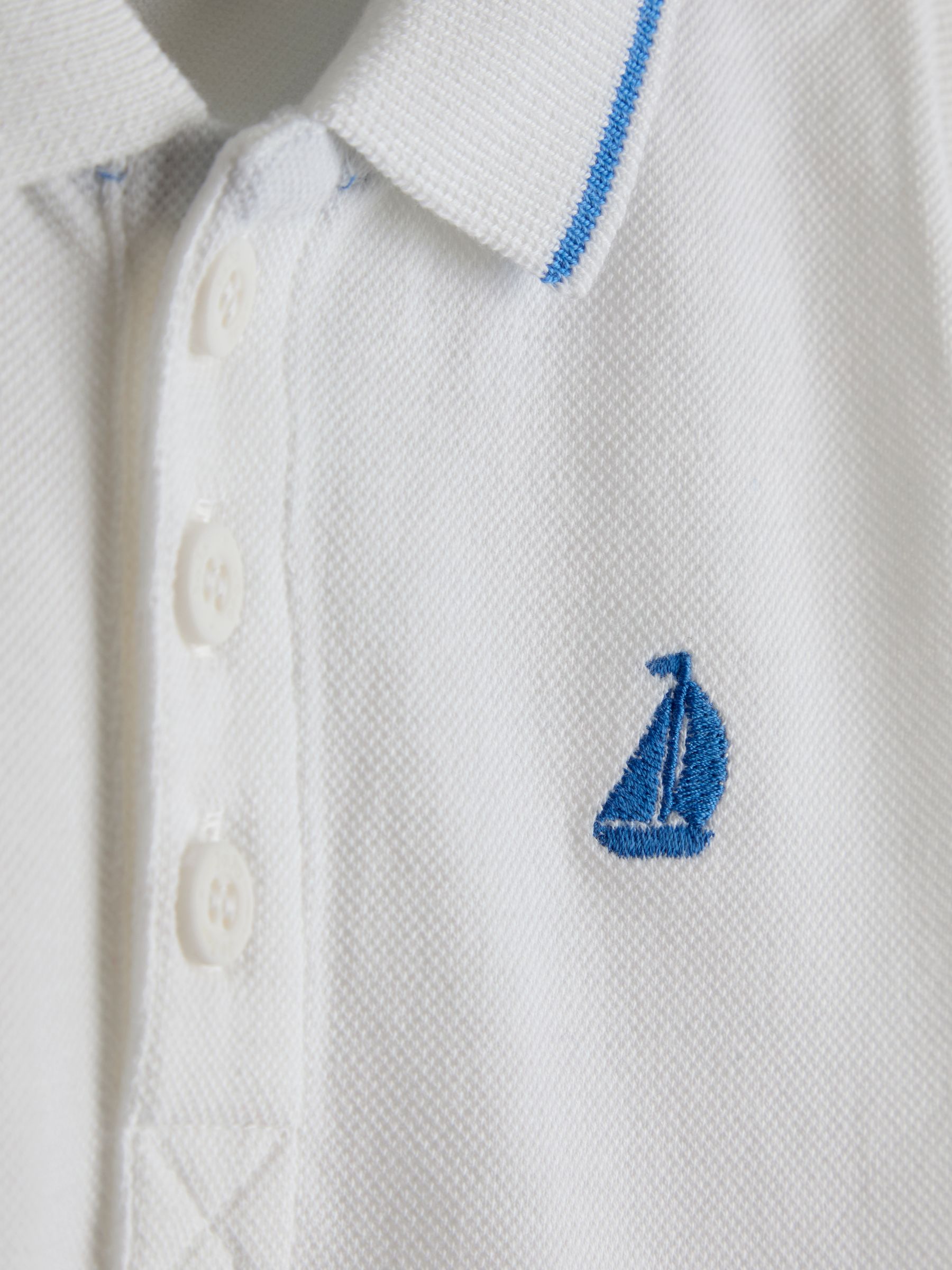 White Plain Polo Shirt - Image 4 of 4
