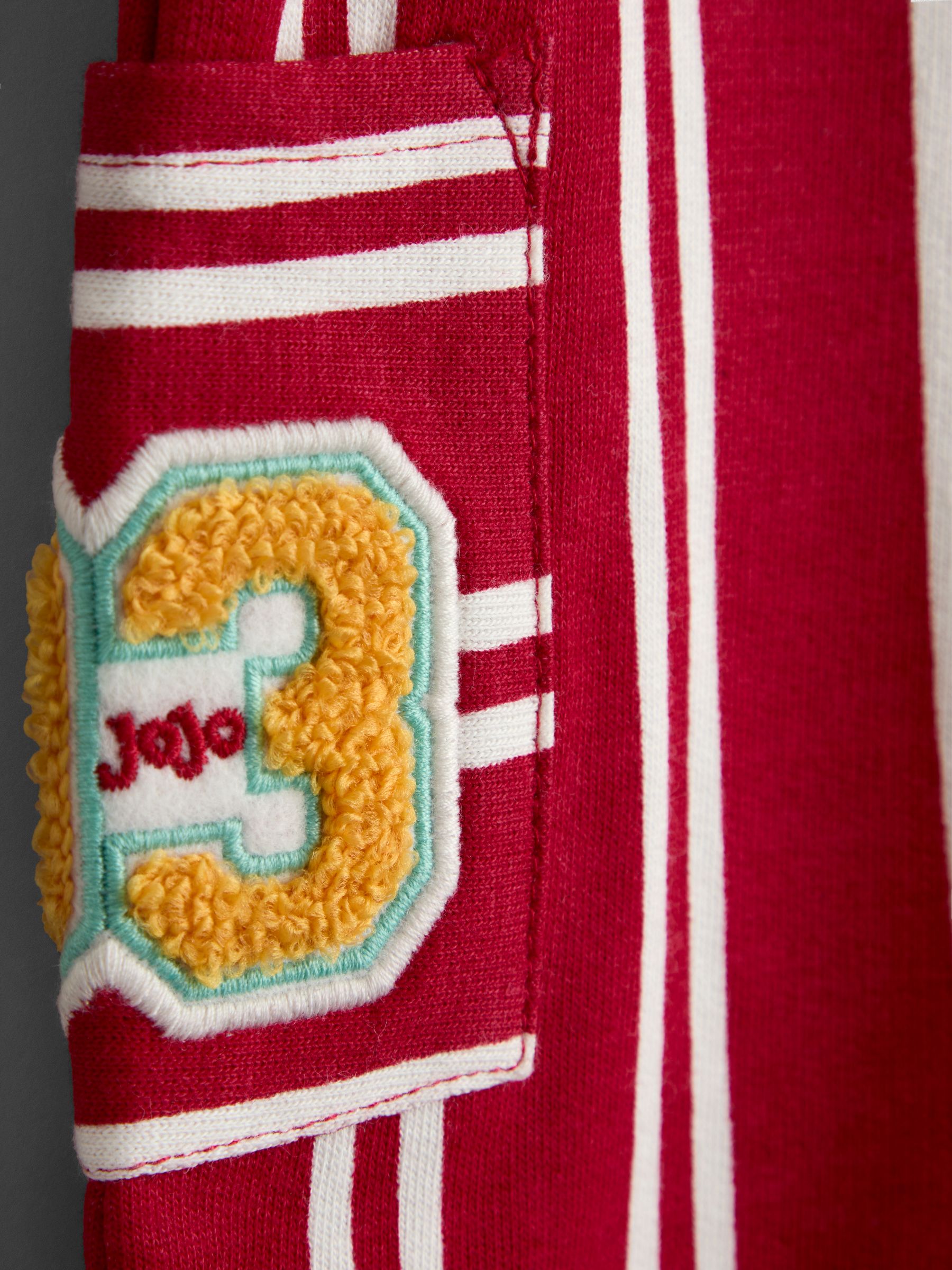 Red 2-Piece Stripe Dungarees & T-Shirt Set - Image 7 of 7