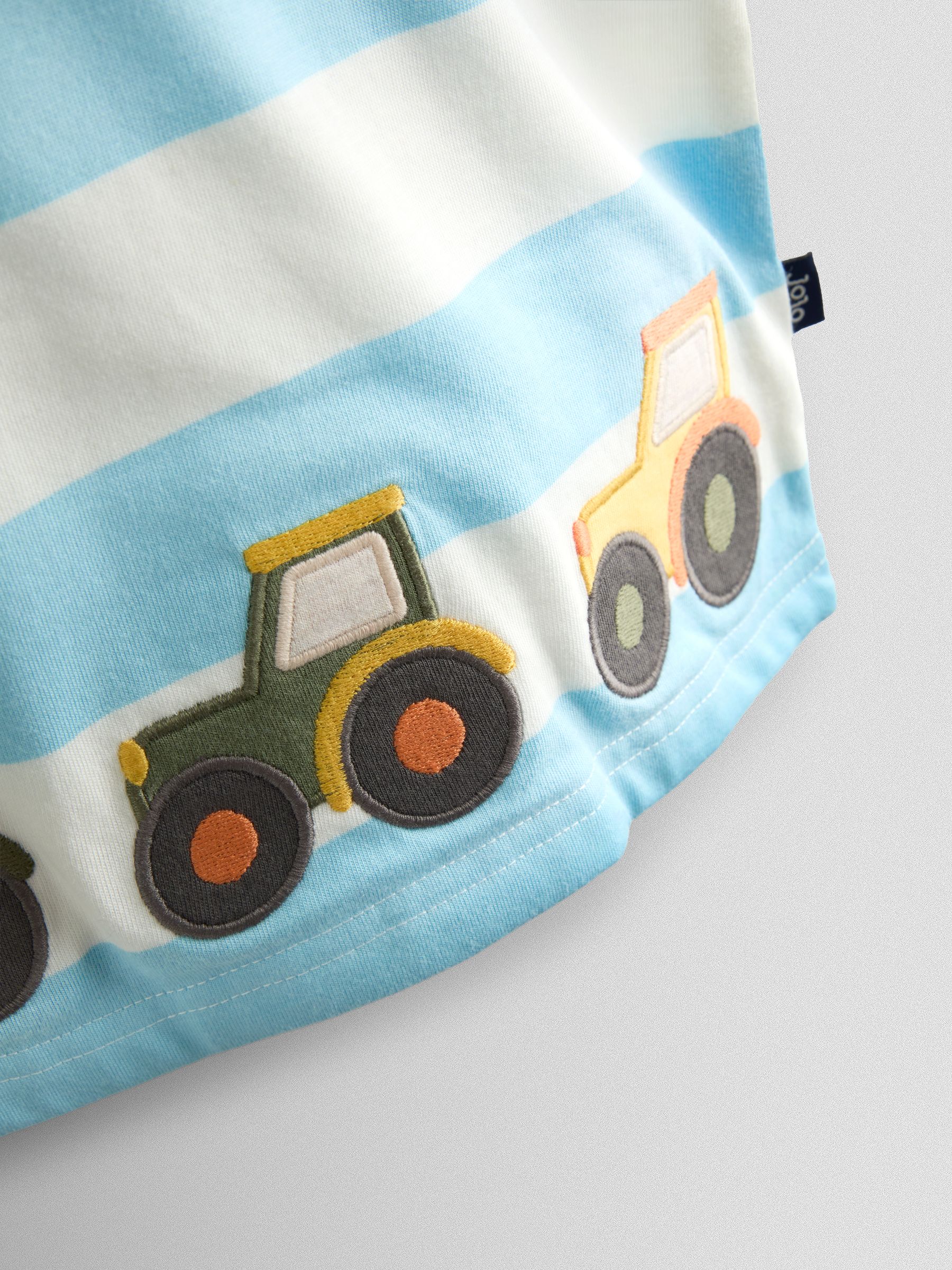 Blue Tractor Appliqué T-Shirt - Image 3 of 3