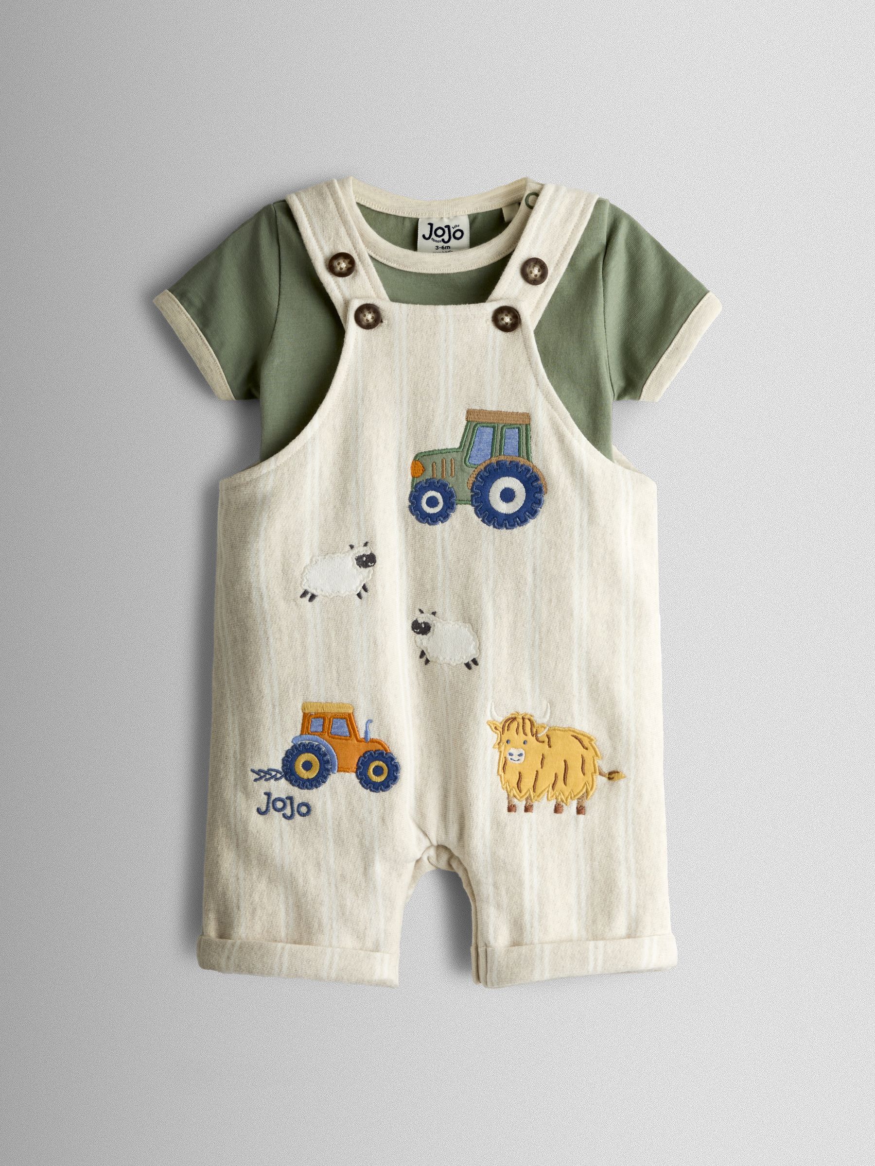 Natural Dungarees Set - Image 1 of 6