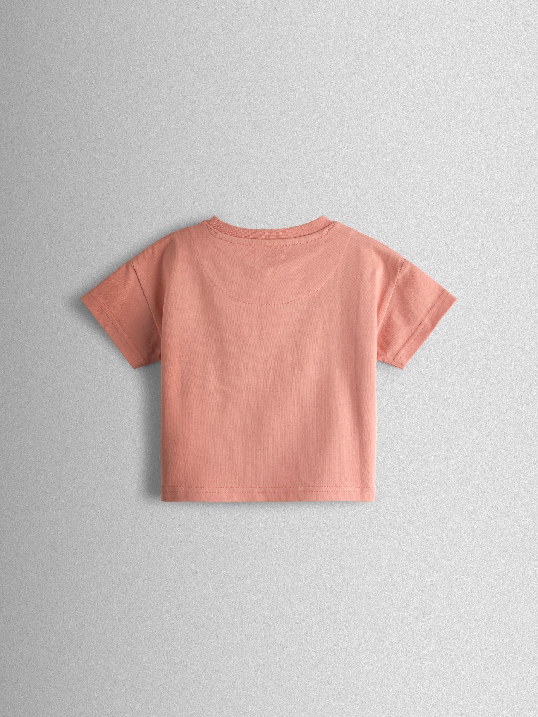 Orange 2-Pack Roarsome Lion Appliqué & Printed T-Shirts - Image 4 of 7