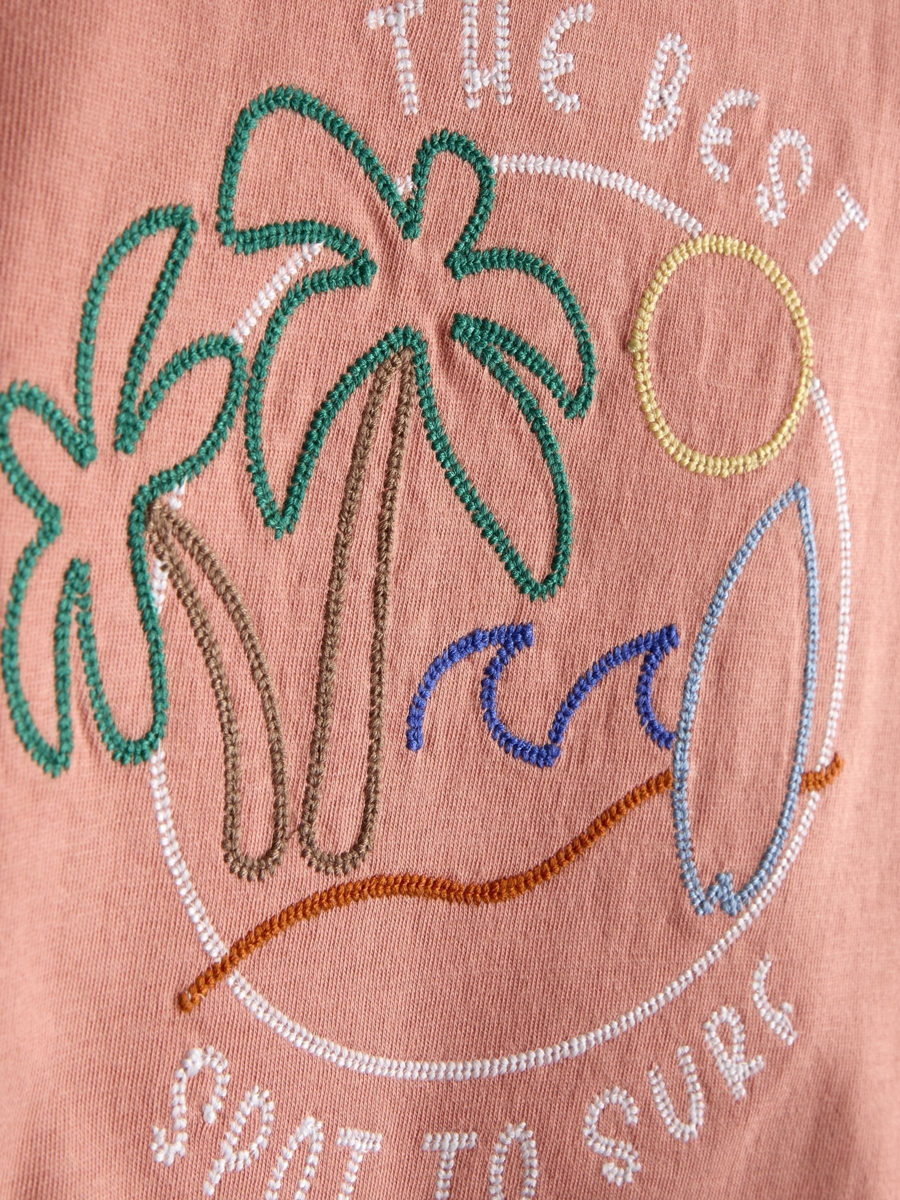 Orange 2-Pack Roarsome Lion Appliqué & Printed T-Shirts - Image 6 of 7