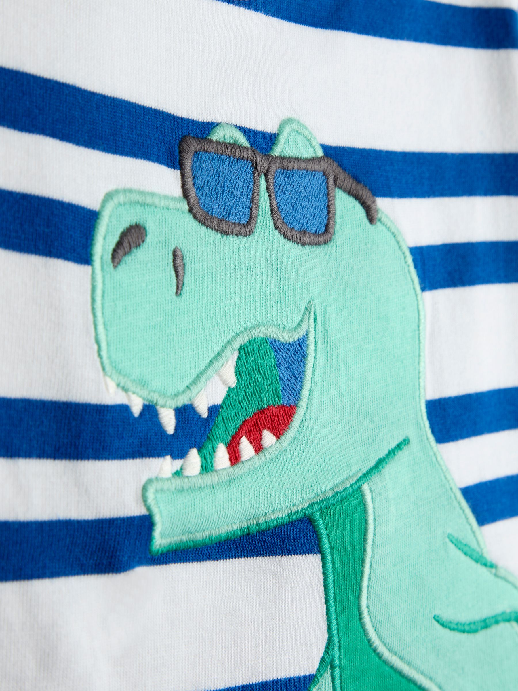 Blue Dino Appliqué T-Shirt - Image 3 of 3