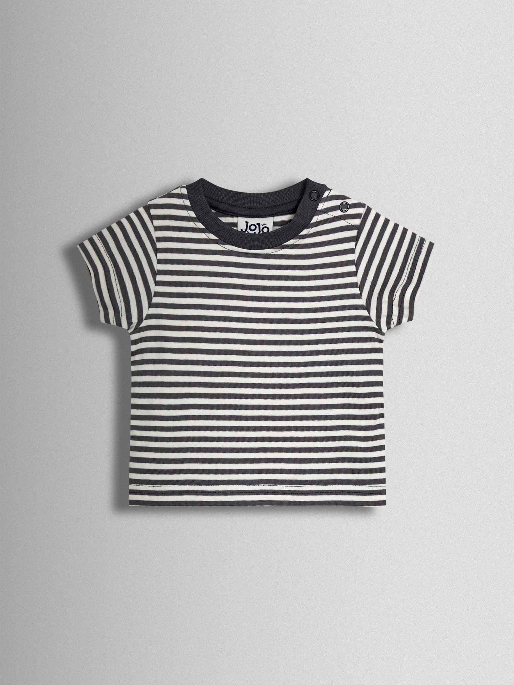 Natural Zebra 2-Piece Zebra Appliqué Dungarees & Rib T-Shirt Set - Image 4 of 6