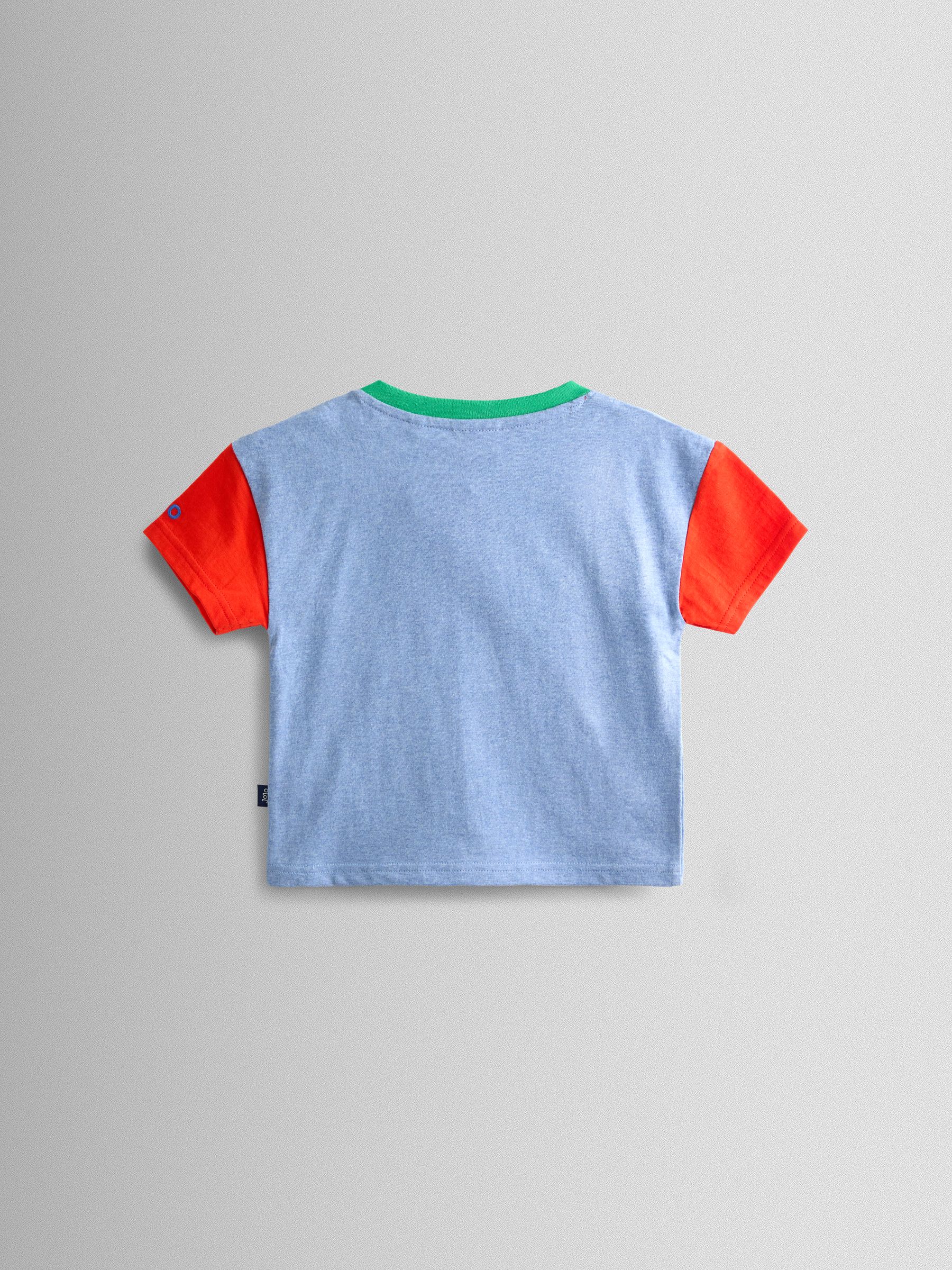 Blue Play All Day Slogan Appliqué T-Shirt - Image 2 of 3