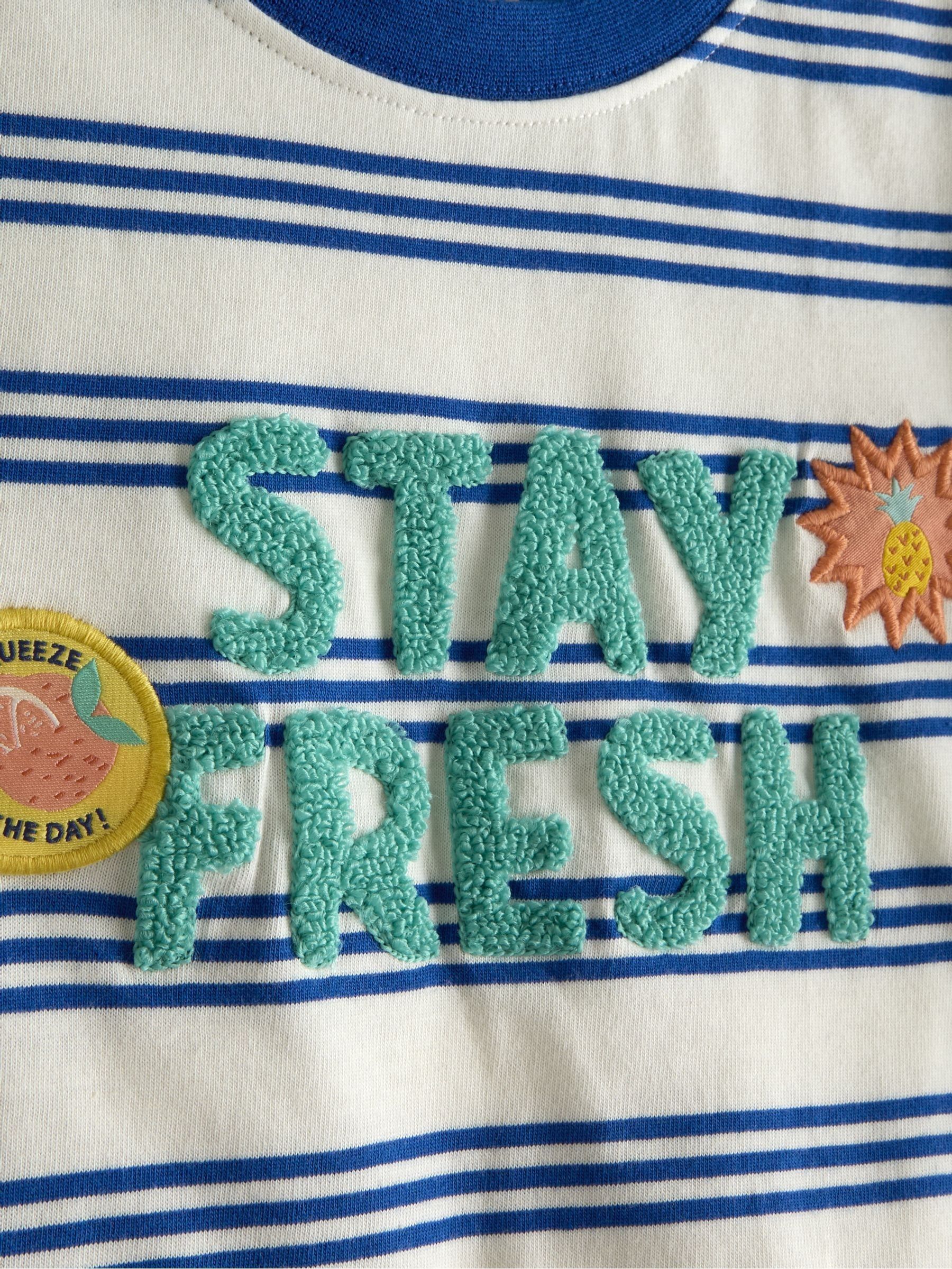 Blue Stripe Graphic T-Shirt - Image 3 of 3