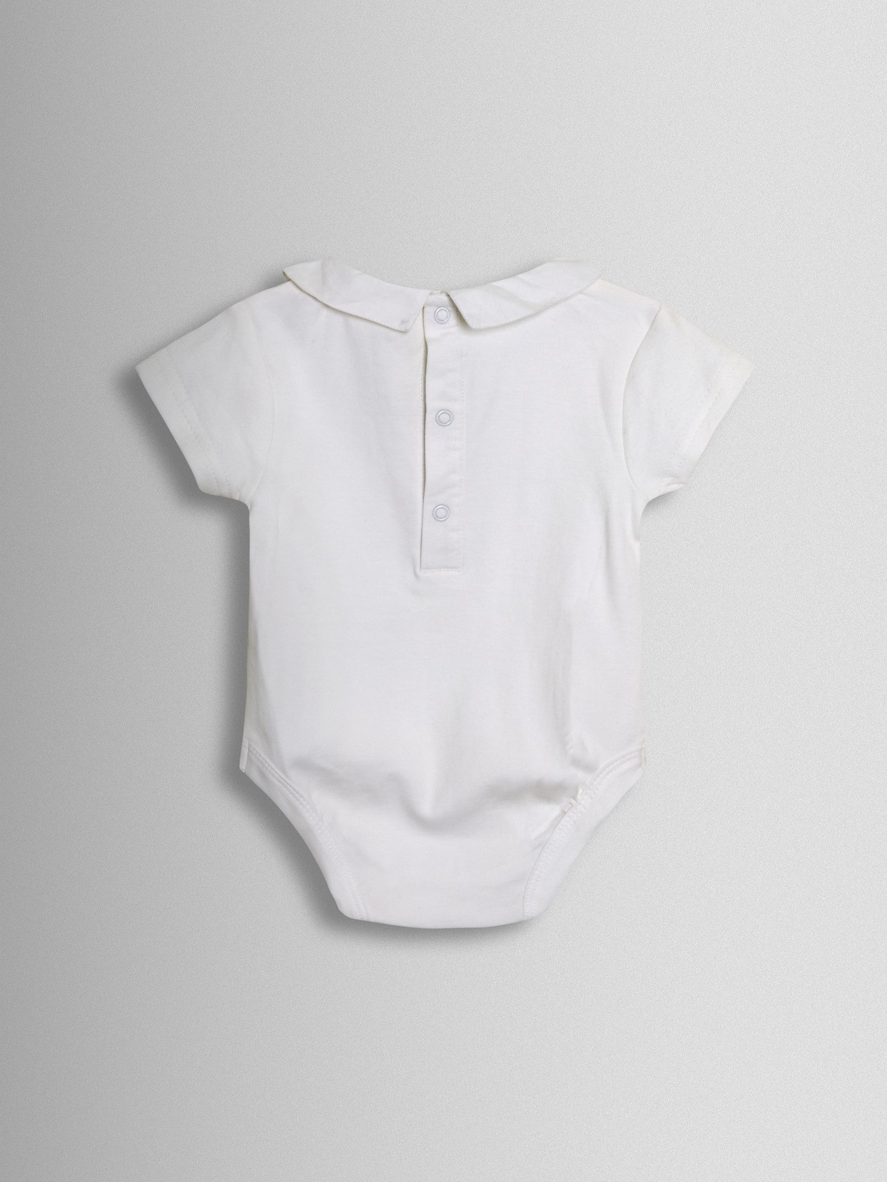 Blue 2-Piece Smocked Dungarees & Body Set - Image 6 of 7