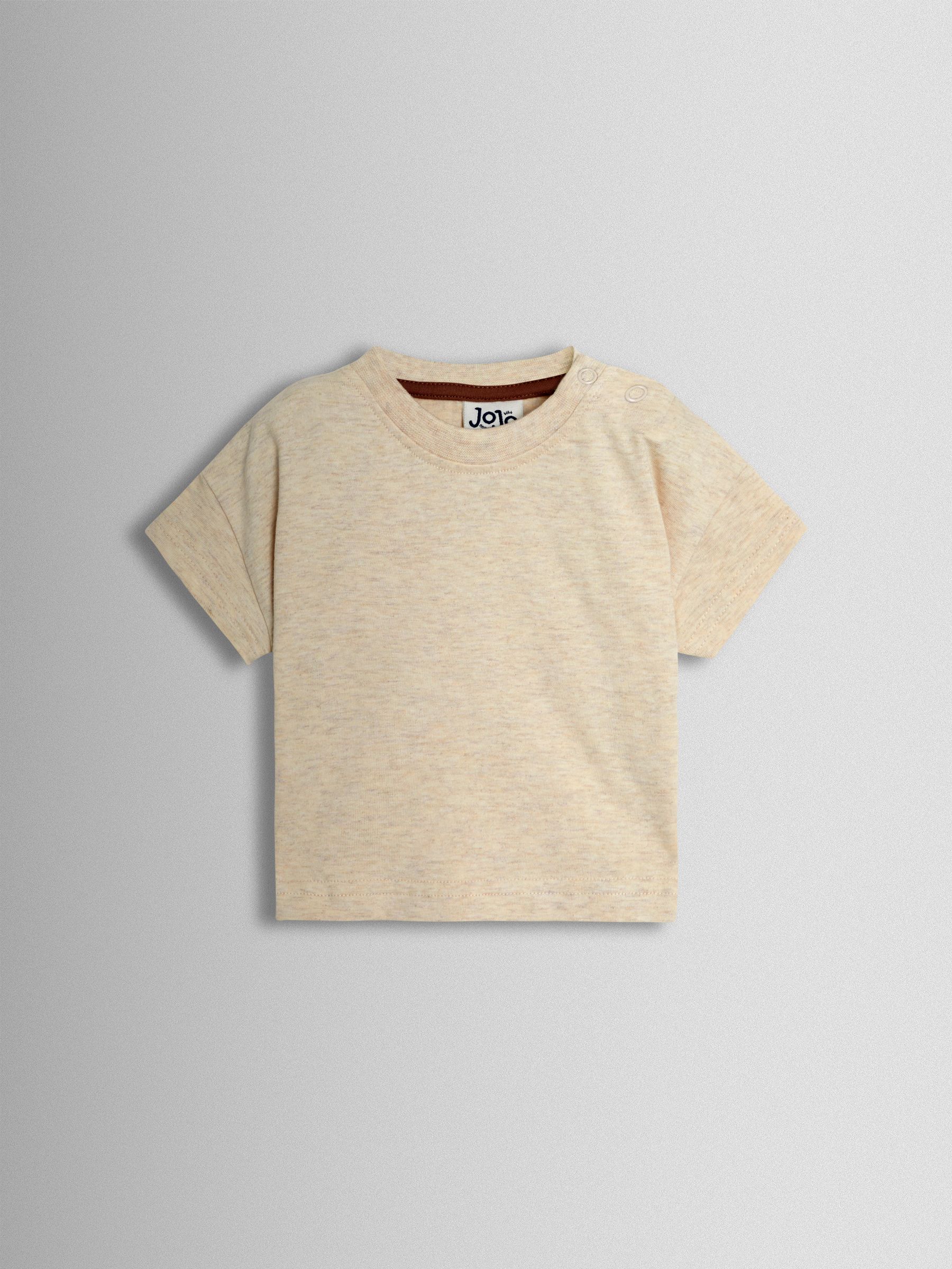 Natural 2-Piece Checkerboard Dungarees & T-Shirt Set - Image 4 of 6