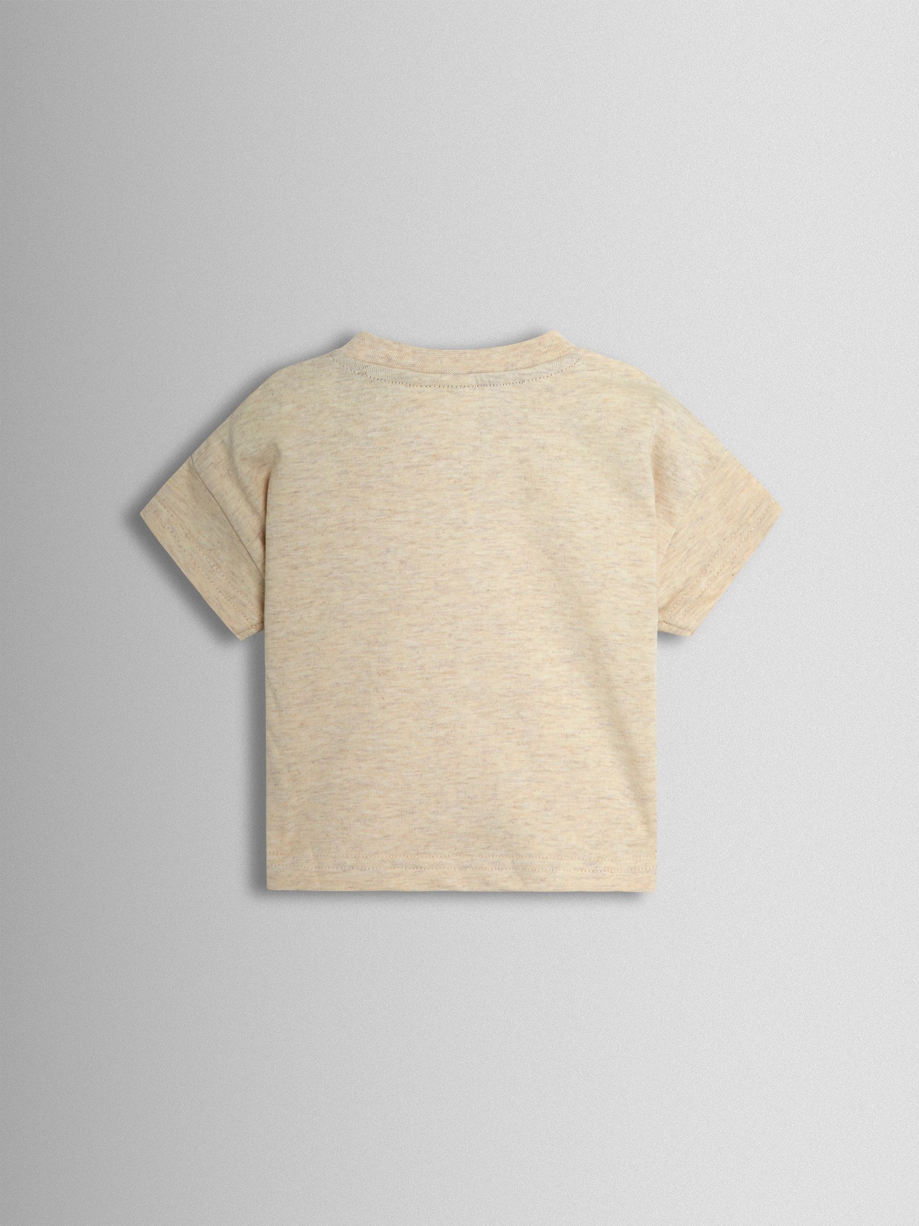 Natural 2-Piece Checkerboard Dungarees & T-Shirt Set - Image 5 of 6