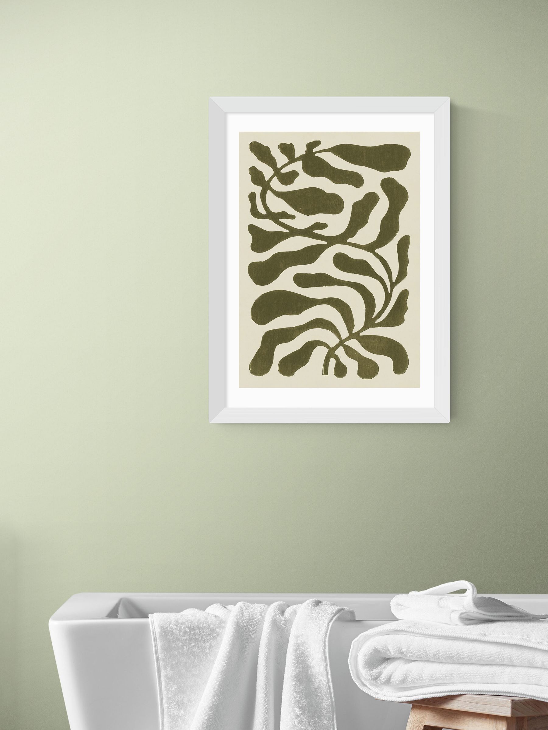 East End Prints White One Hundred Leaved Plant Wall Art Print by Alisa Galitsyna - Image 1 of 3