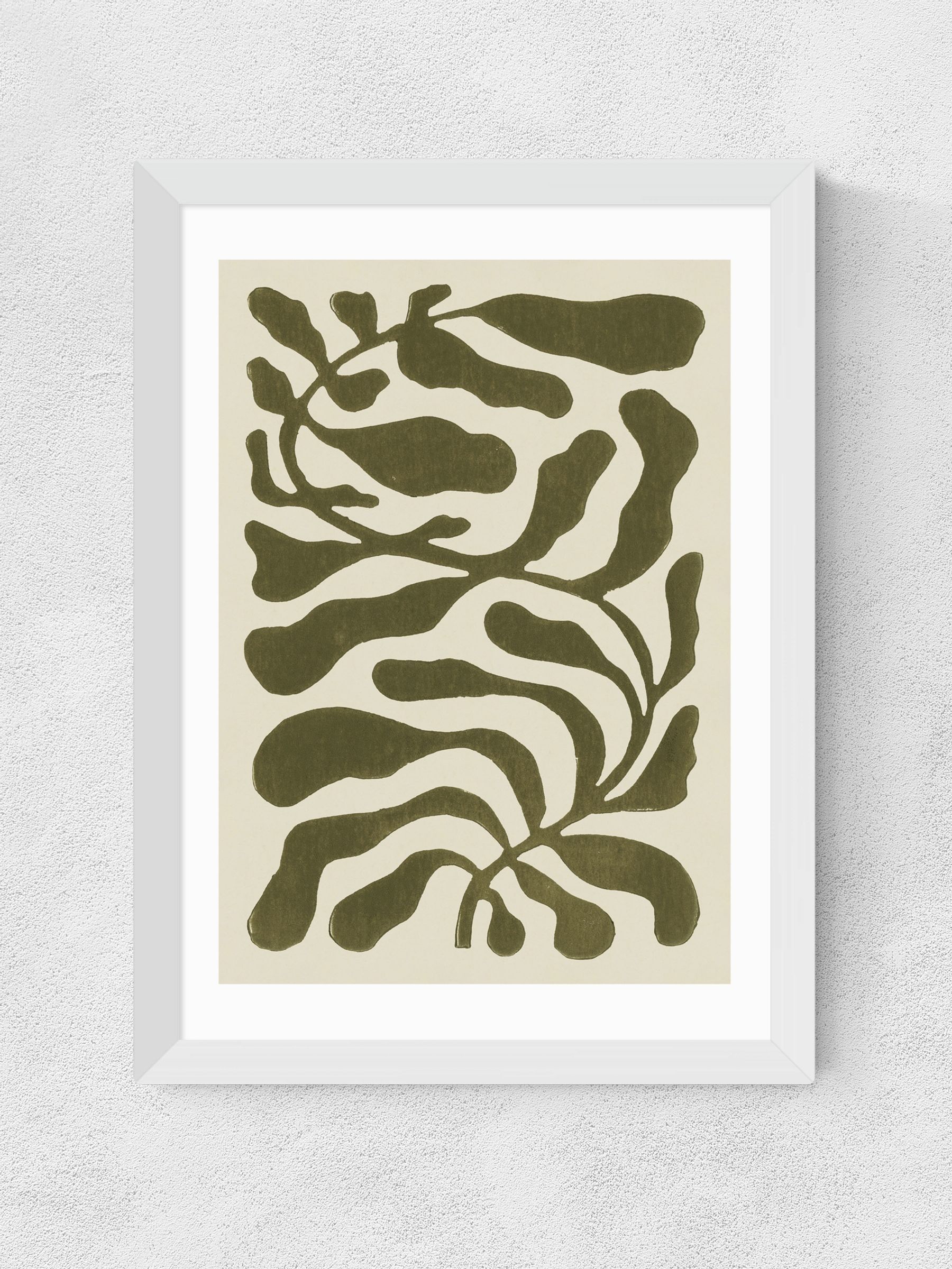 East End Prints White One Hundred Leaved Plant Wall Art Print by Alisa Galitsyna - Image 2 of 3