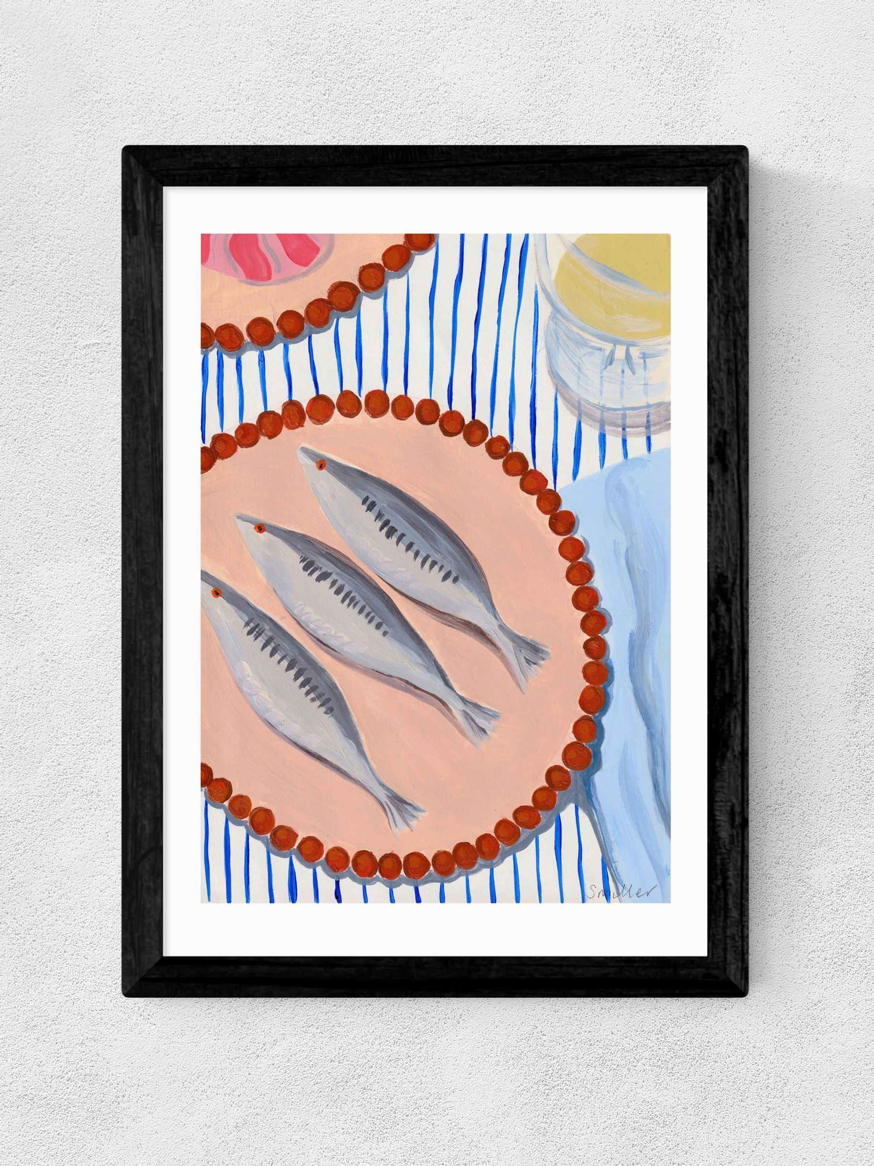 Black Sardines Supper Wall Art Print by Susie Miller - Image 2 of 3