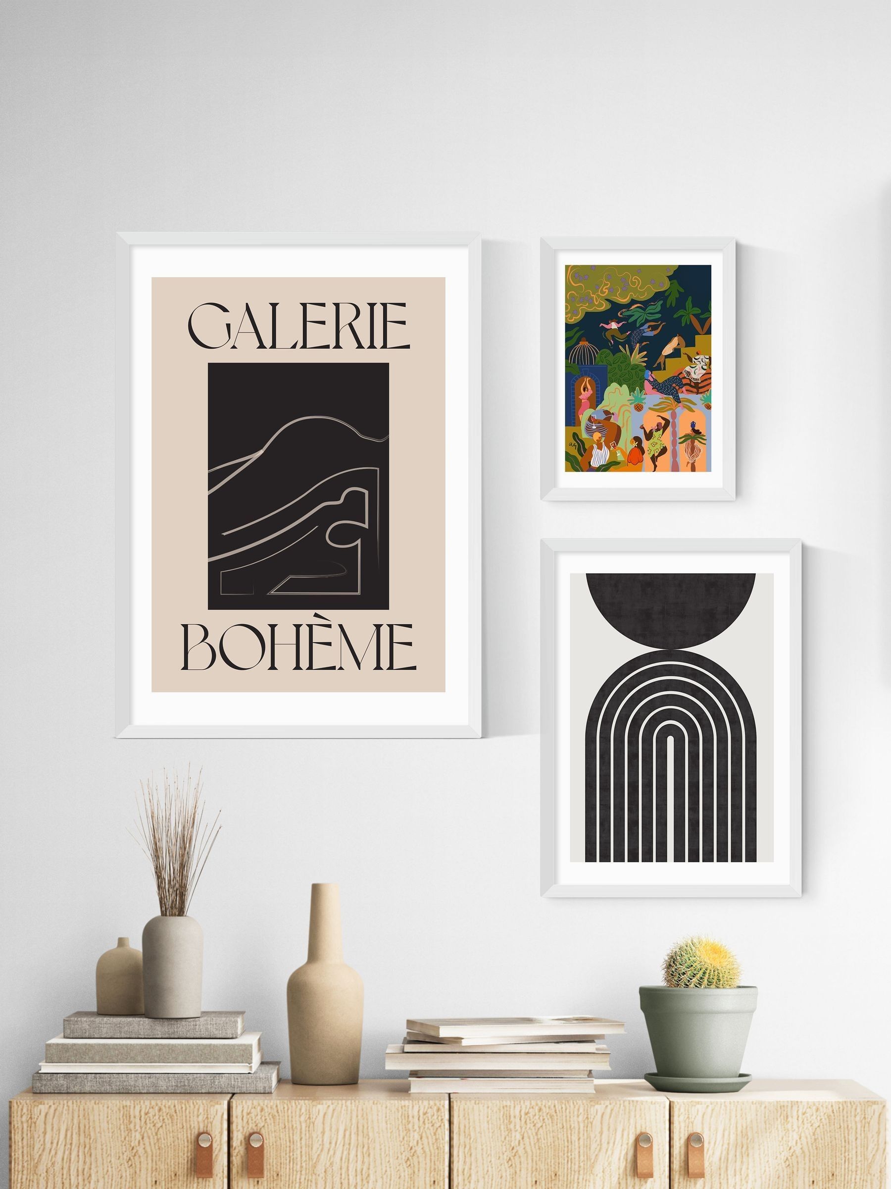 White Fiesta Wall Art Print by Arty Guava - Image 3 of 3