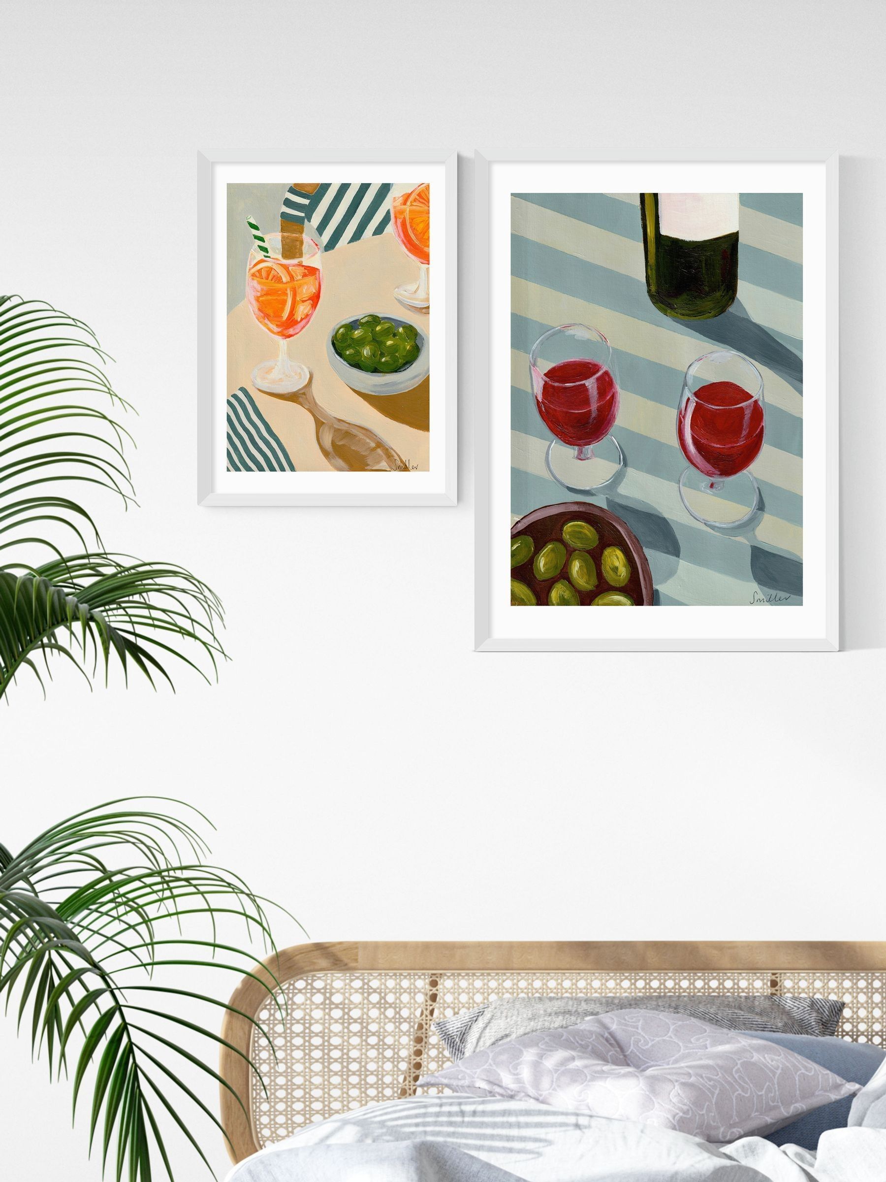 White Aperitif Wall Art Print by Susie Miller - Image 3 of 3