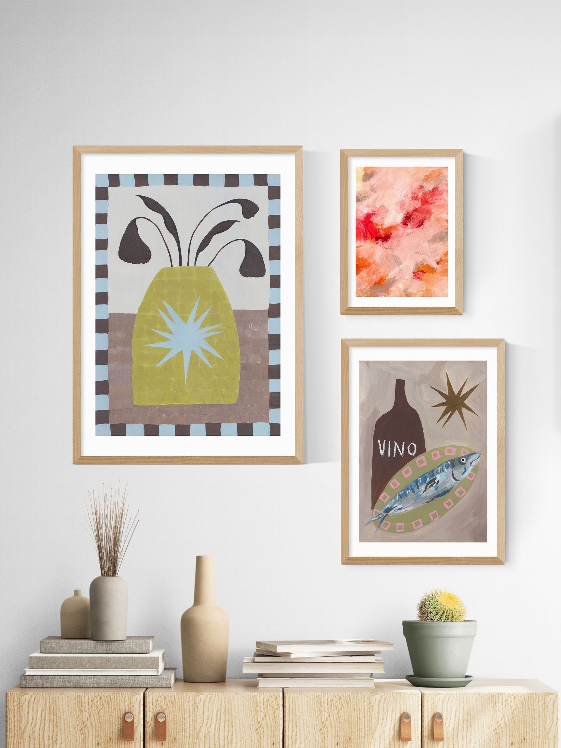 Oak Fish Supper Wall Art Print by Jazmine Joye - Image 3 of 3 Oak Fish Supper Wall Art Print by Jazmine Joye - Image 3 of 3