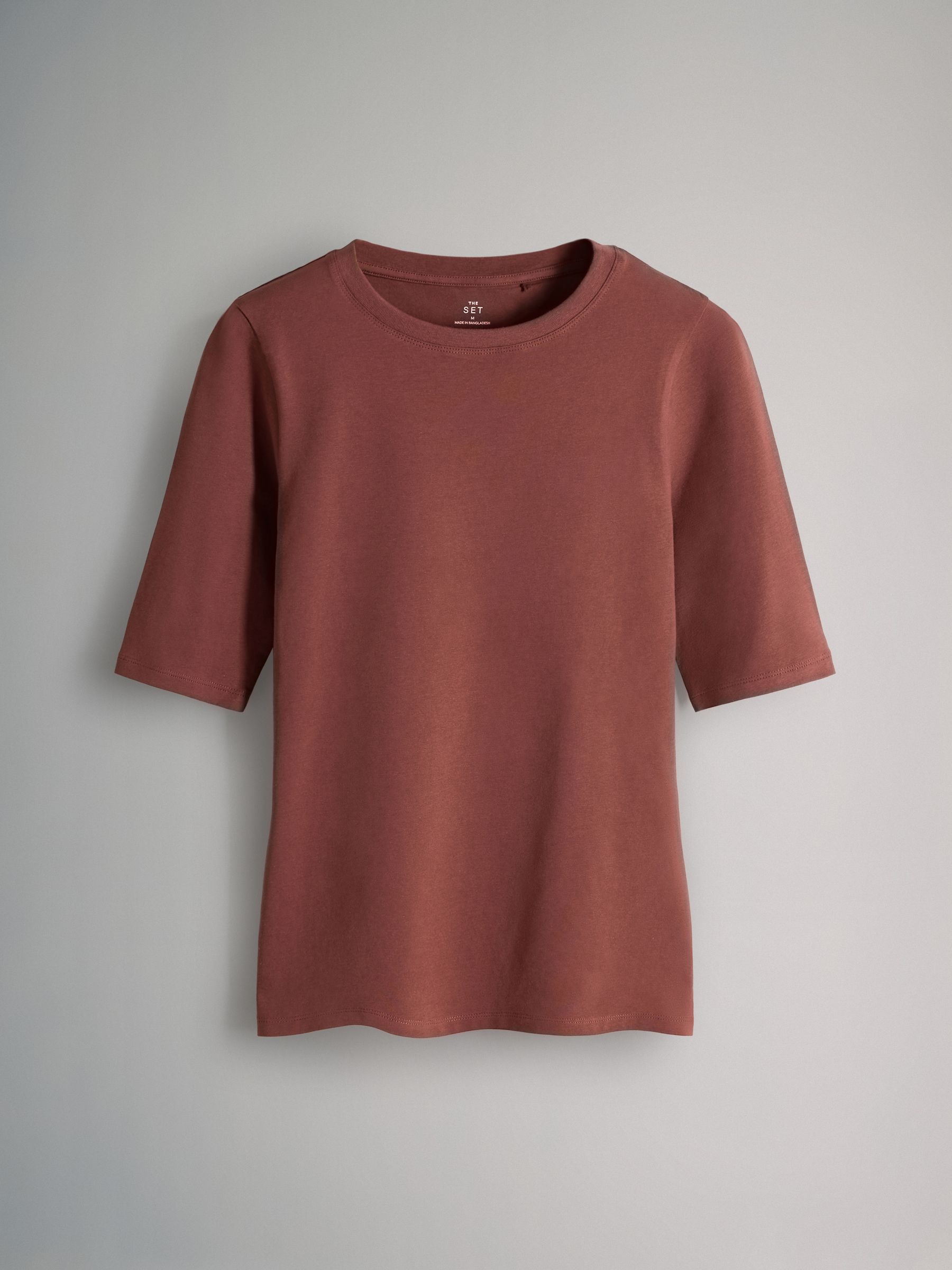 Black/White/Animal/Pink 4 Pack Half Sleeve Fitted Crew Neck T-Shirts - Image 3 of 6