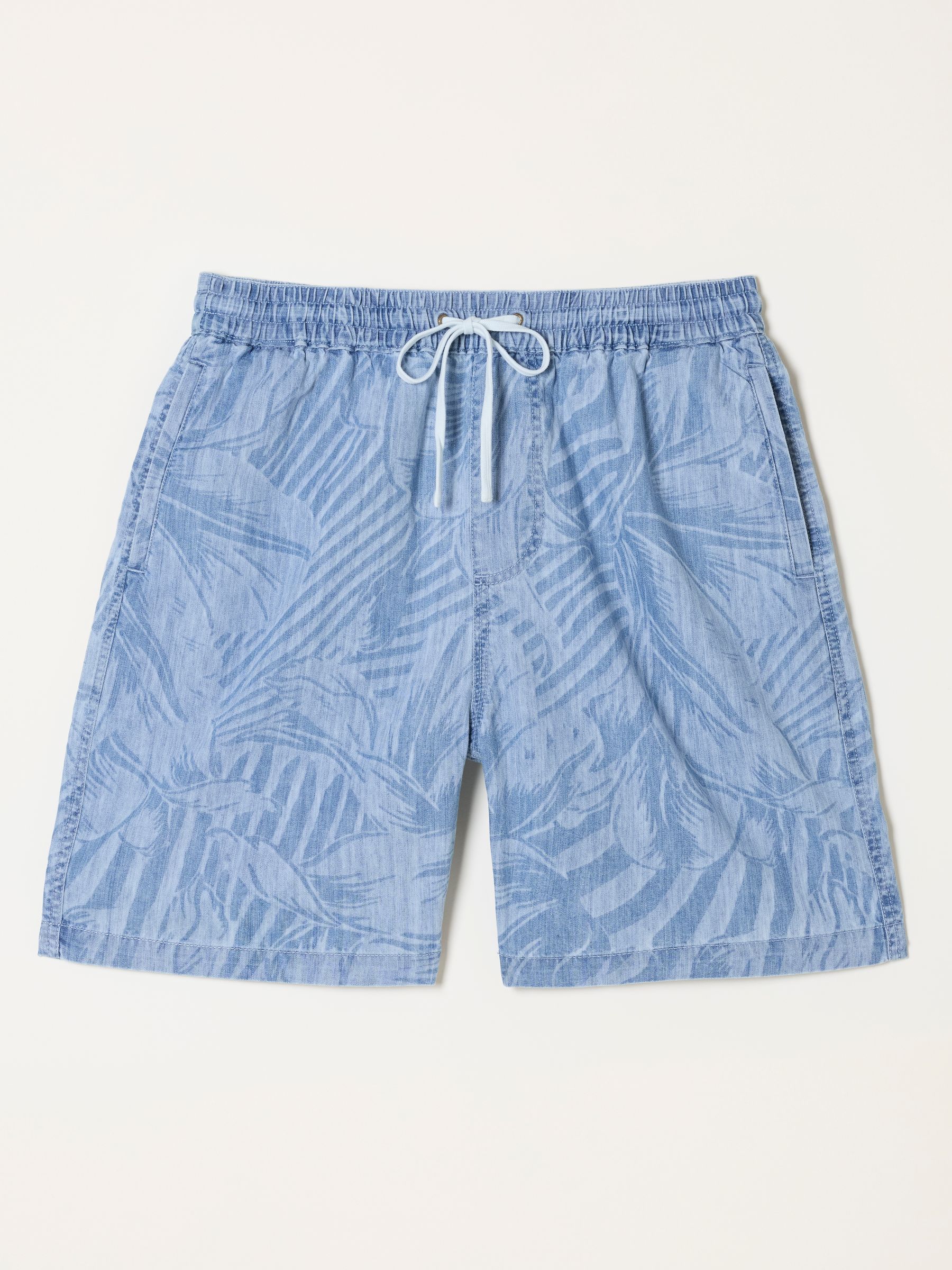 Chambray Blue Ladram Jungle Print Shorts - Image 5 of 5