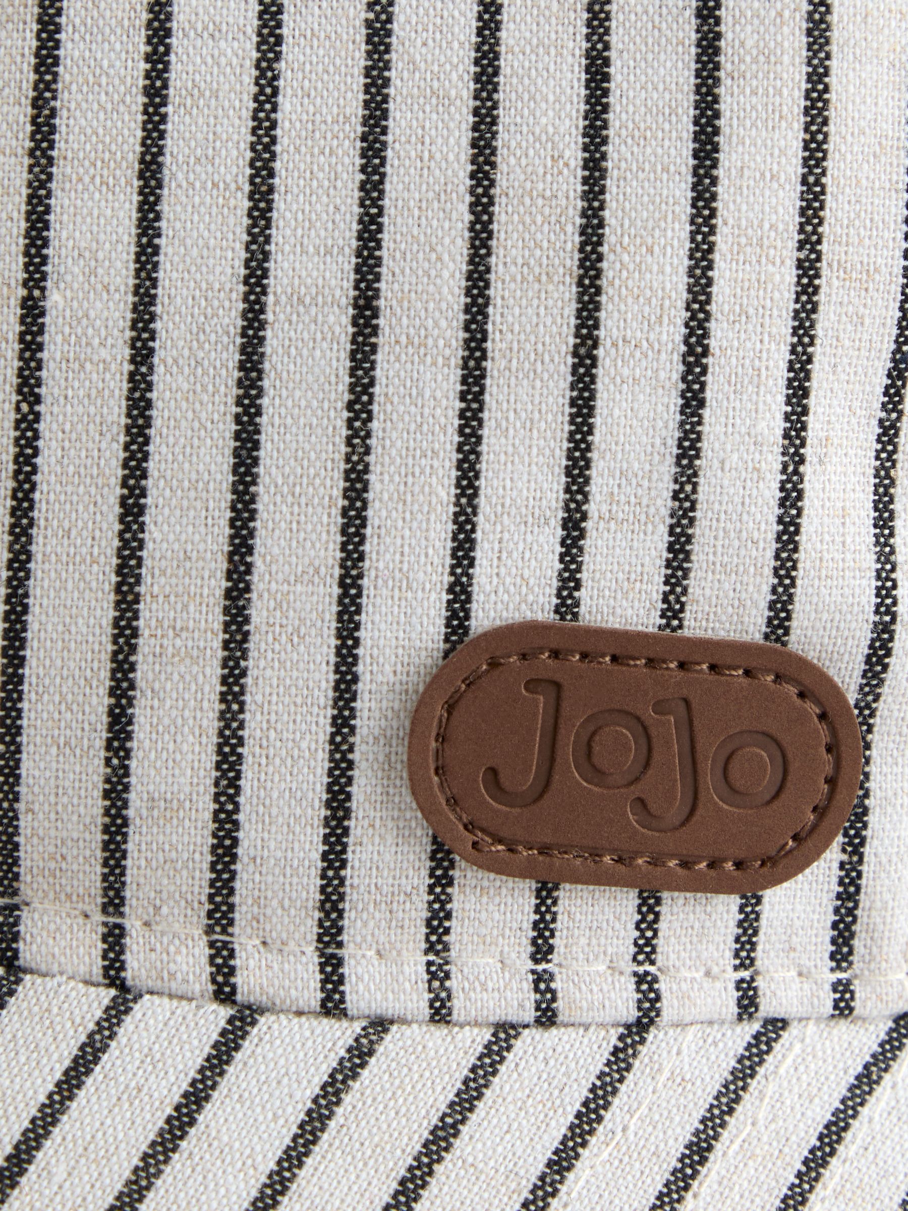 Ecru Striped Embroidered Cap - Image 4 of 4