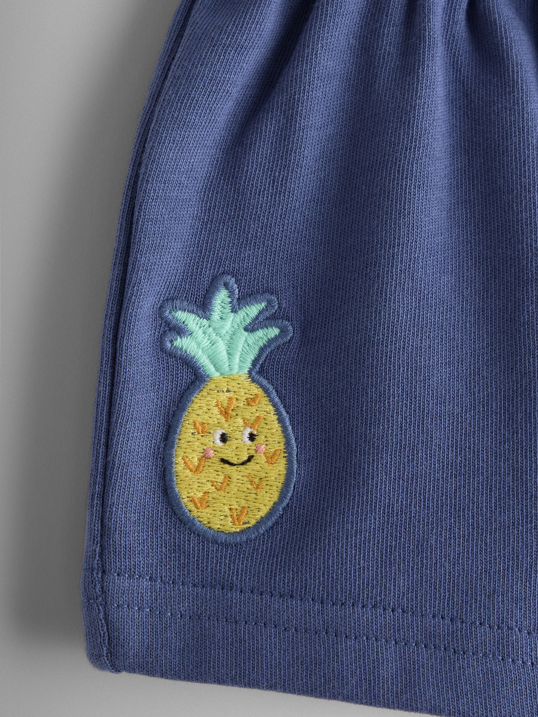 Blue Fruit 2-Piece Slogan T-Shirt & Shorts Set - Image 7 of 7