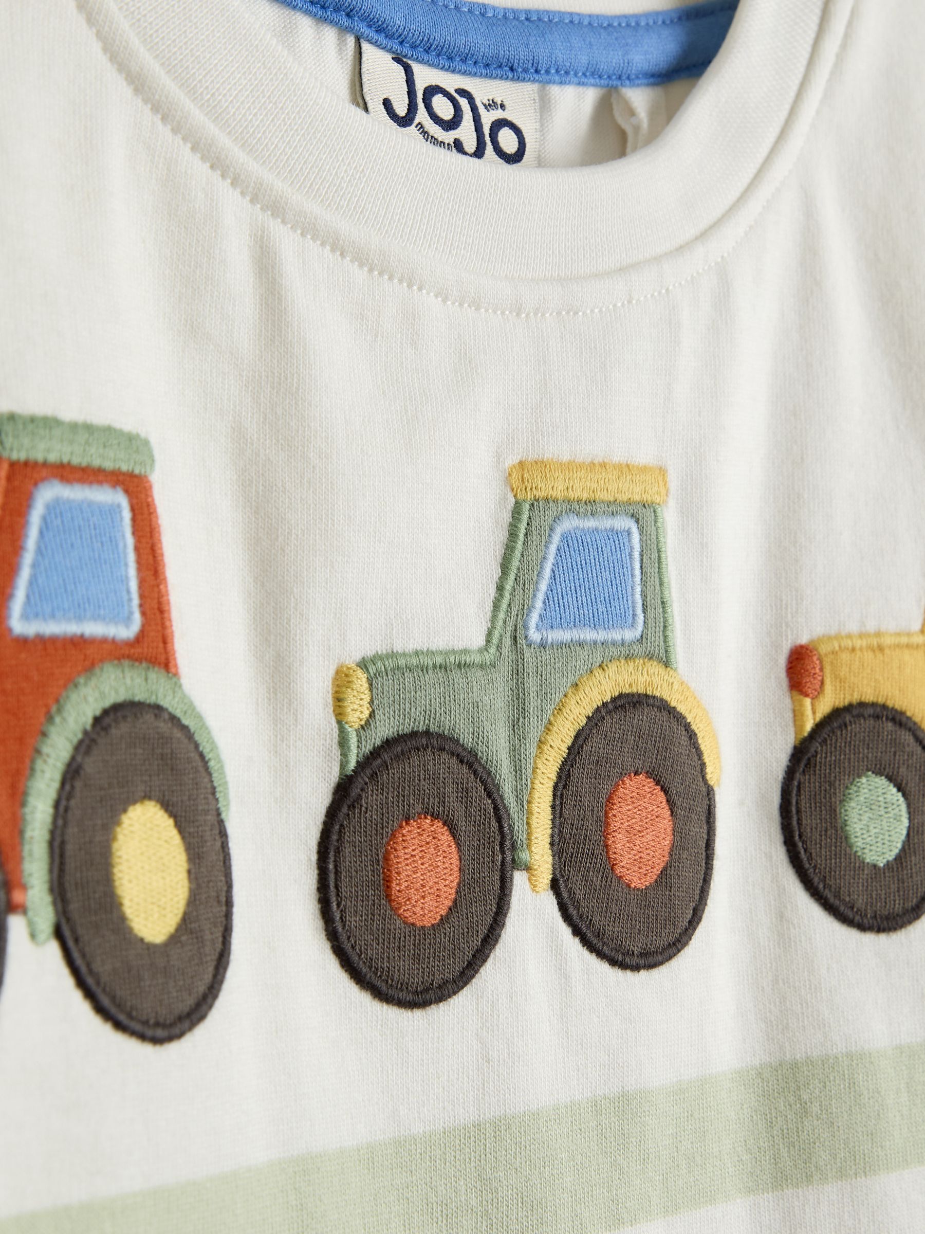 Natural & Khaki Green Tractor 2-Pack Surf Applique & Printed T-Shirts - Image 6 of 7