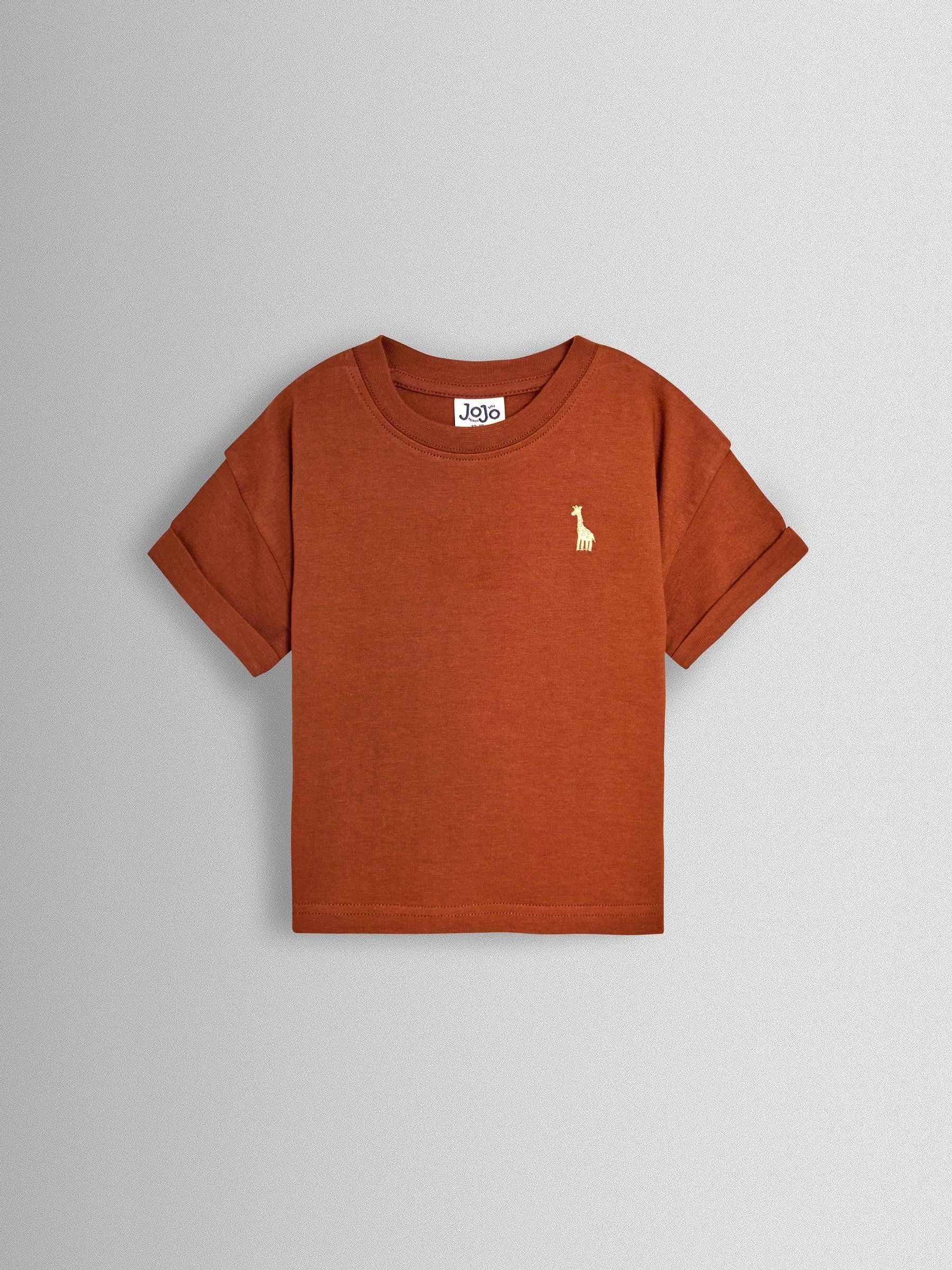 Mid Brown 2-Piece T-Shirt & Stripe Joggers Set - Image 2 of 6