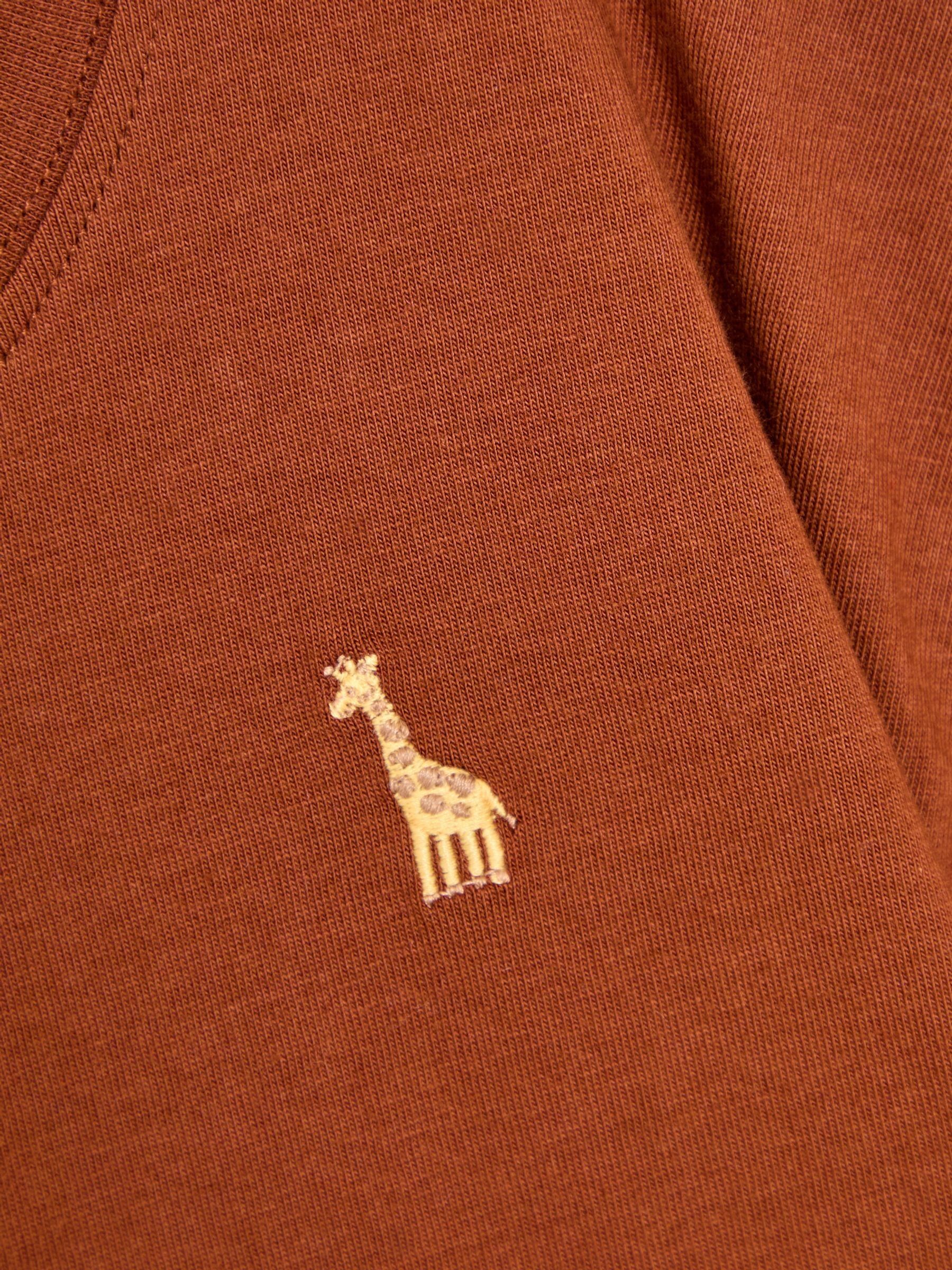 Mid Brown 2-Piece T-Shirt & Stripe Joggers Set - Image 6 of 6