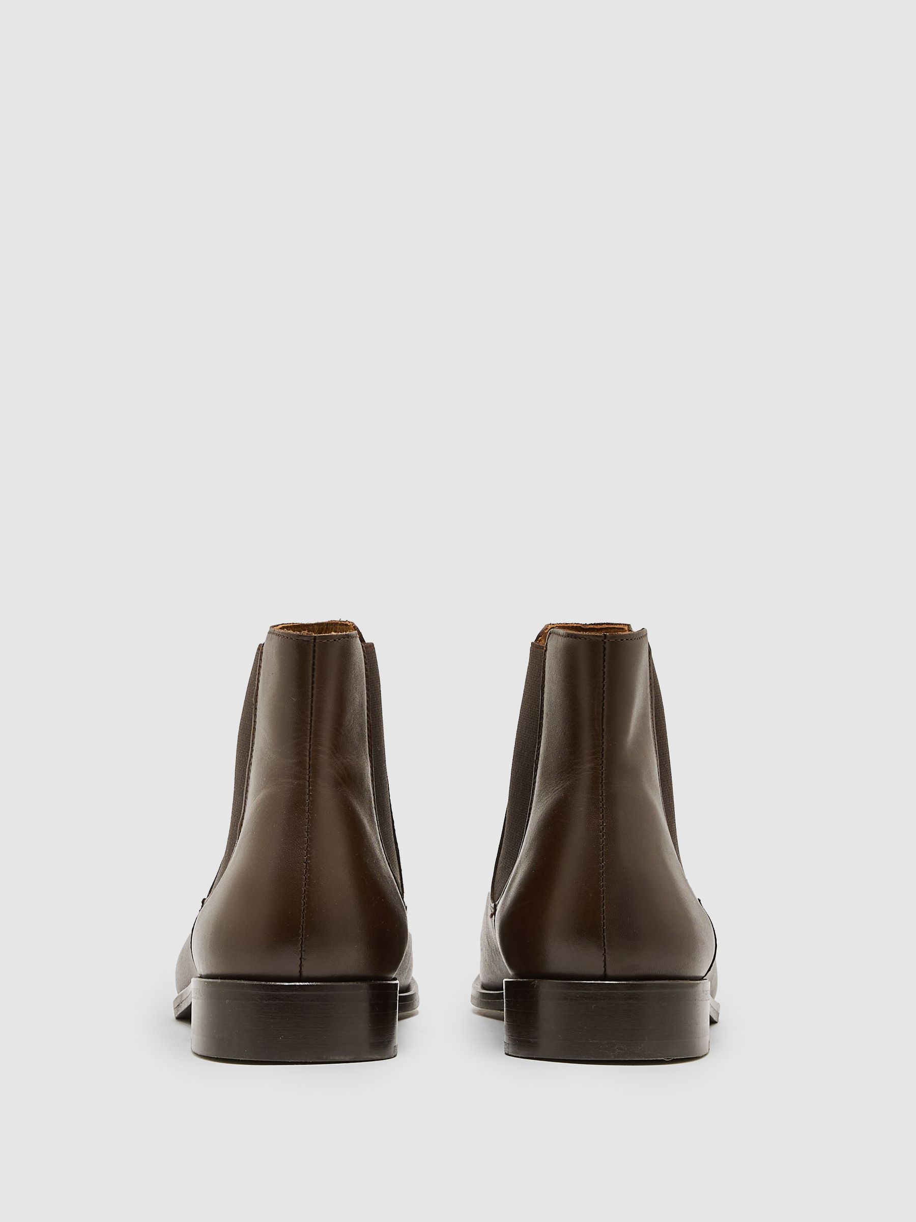 Leather Chelsea Boots in Dark Brown - image 3