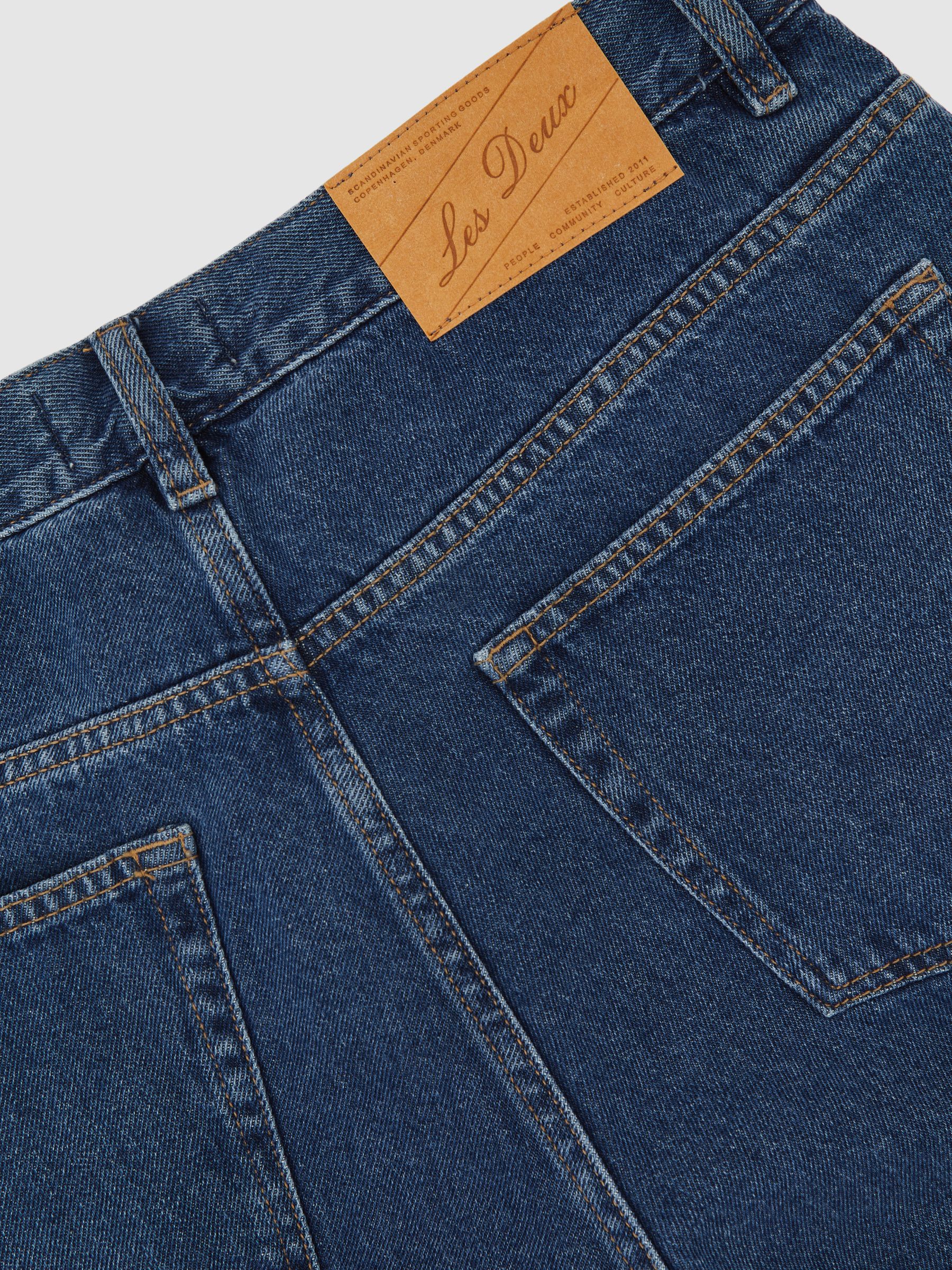 Les Deux Relaxed-Leg Jeans in Medium Indigo Wash - Image 5 of 5