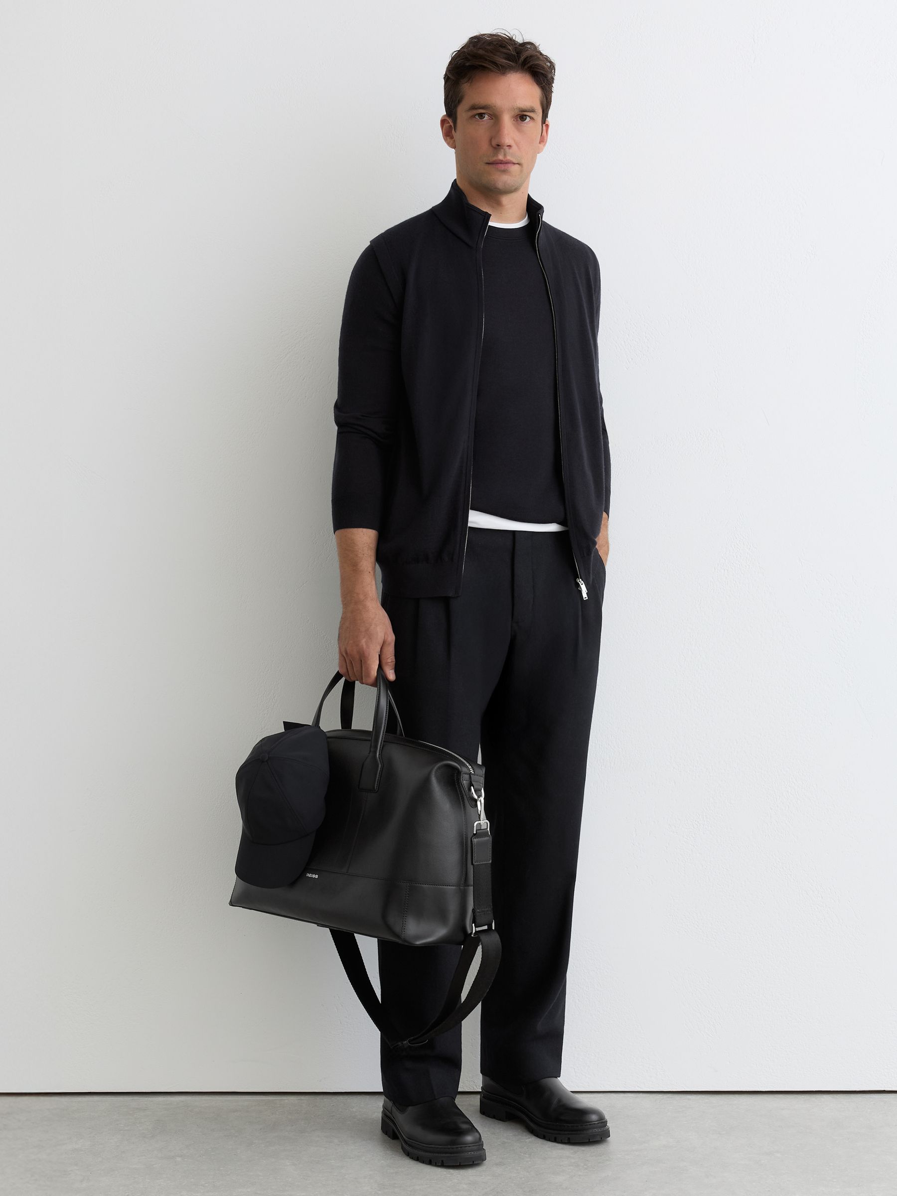 Vest i marineblå - Billede 3 af 6