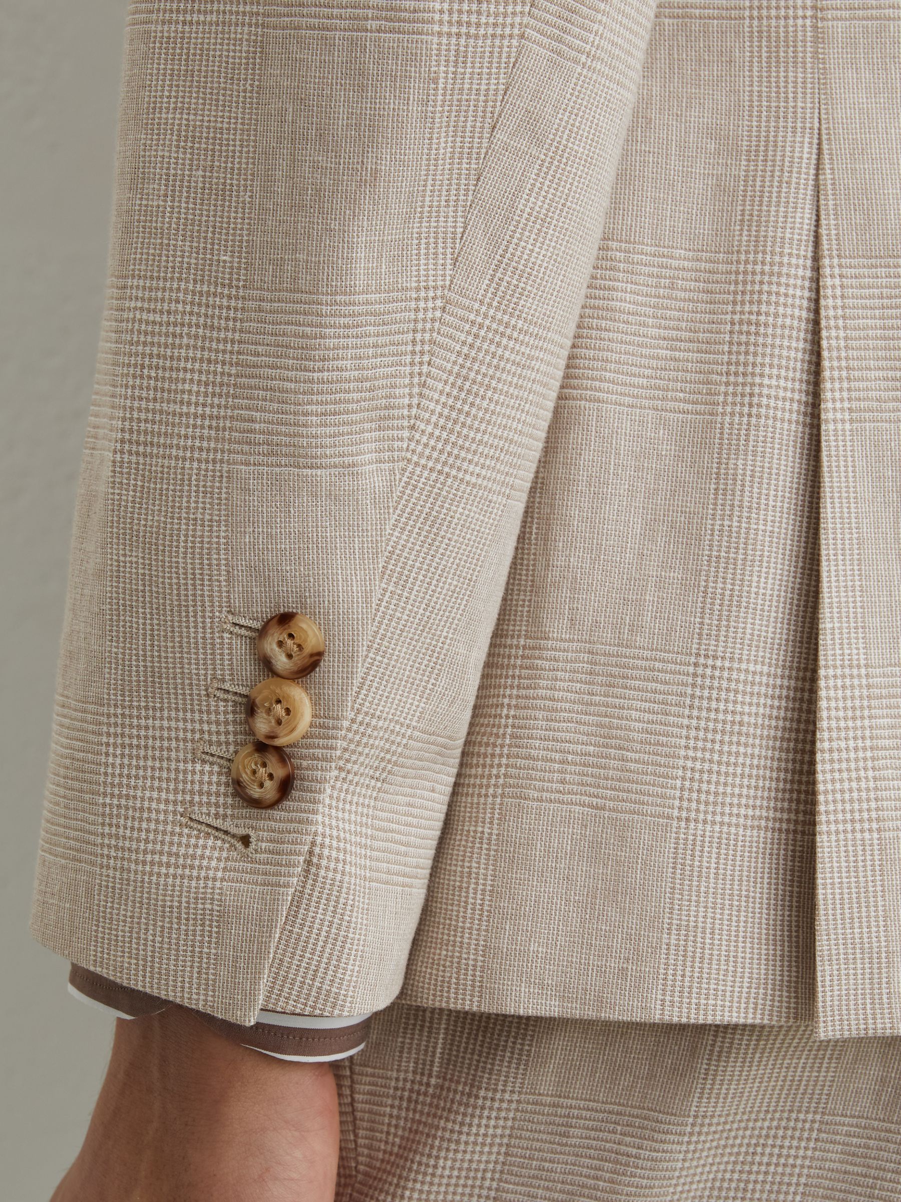 Suit Jacket in Oatmeal Brown - Image 5 of 8