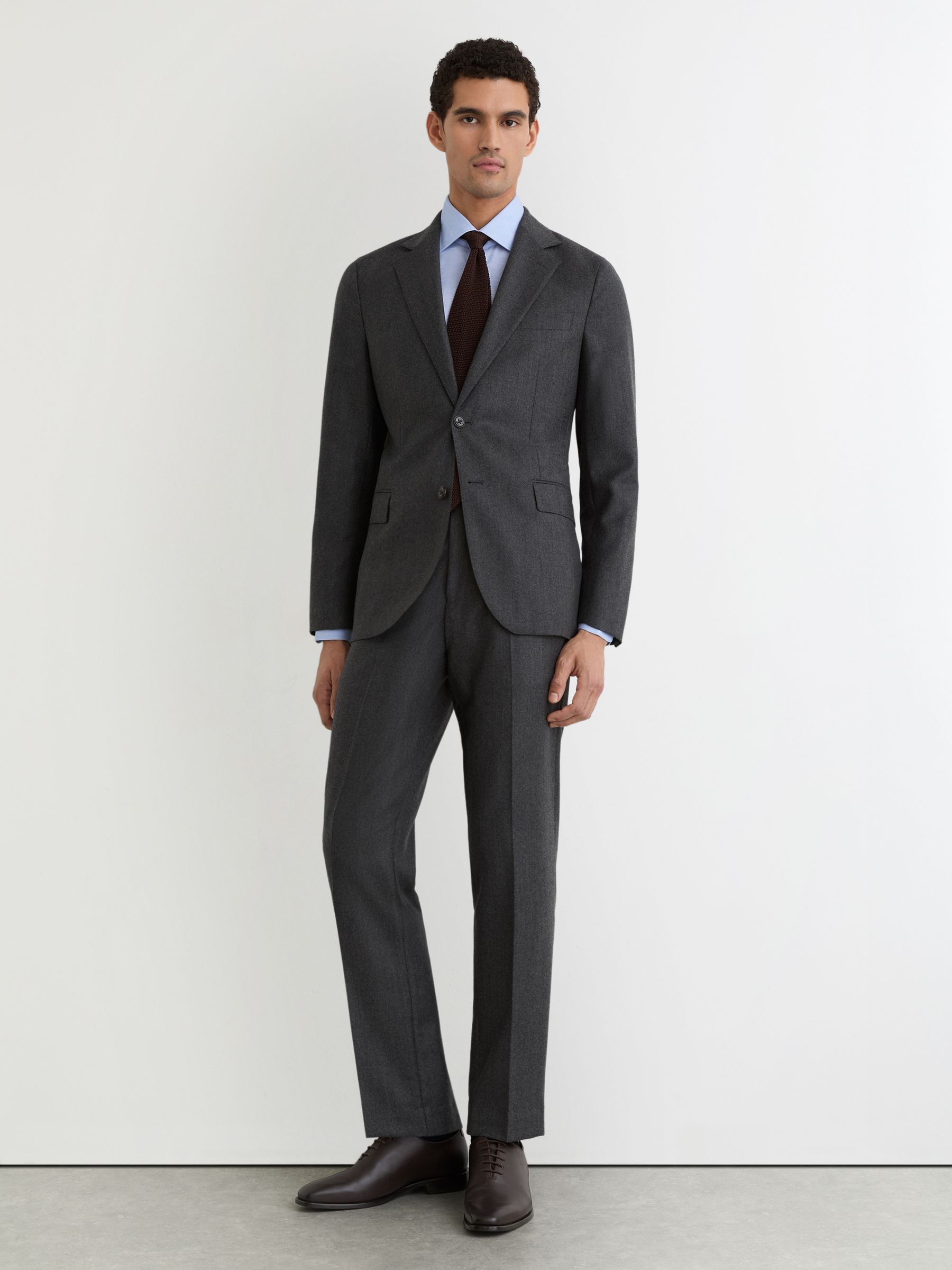 Lyocell-Linen Button-Through Shirt Regular-Fit in Soft Blue - Image 3 of 8