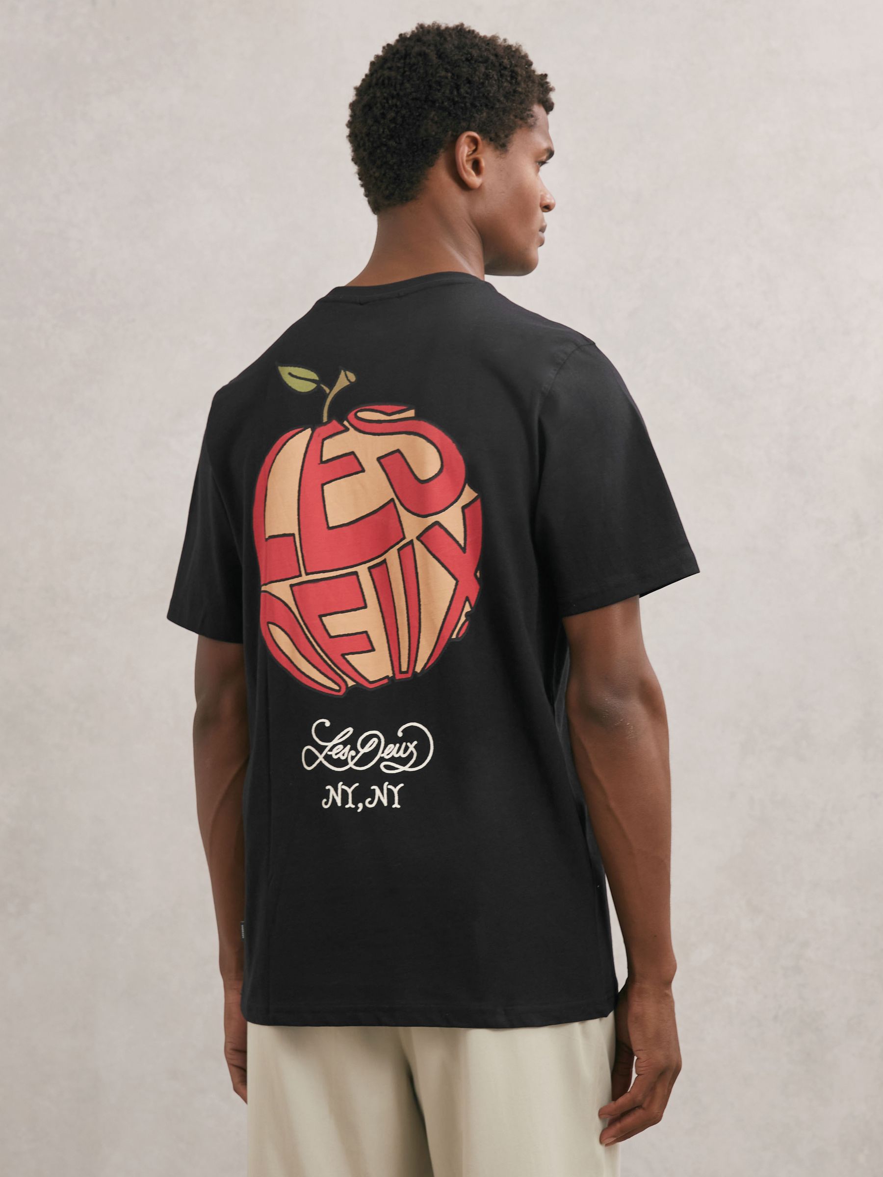 Les Deux Orchard T-Shirt in Schwarz - Bild 4 von 5